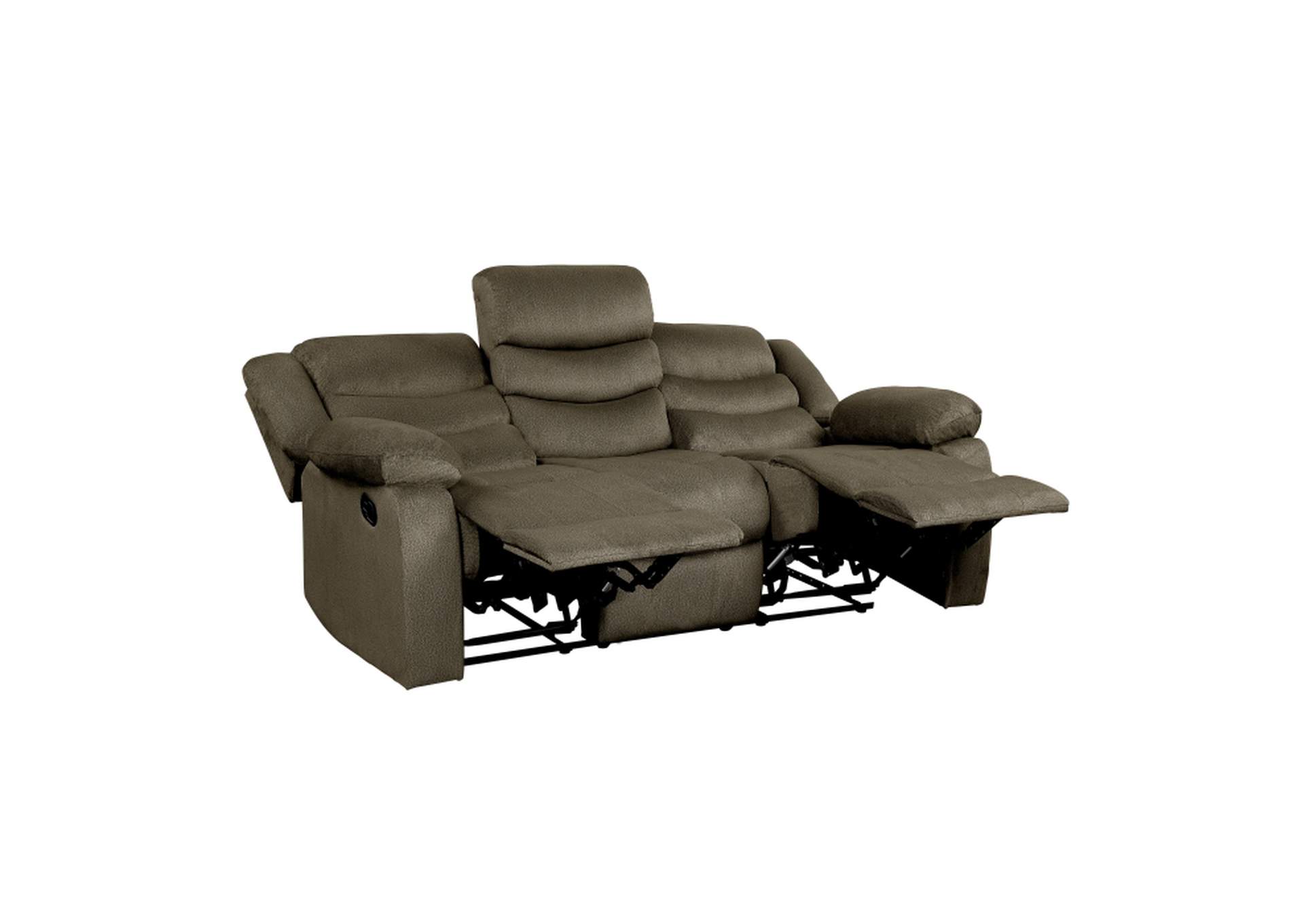 Discus Double Reclining Sofa,Homelegance