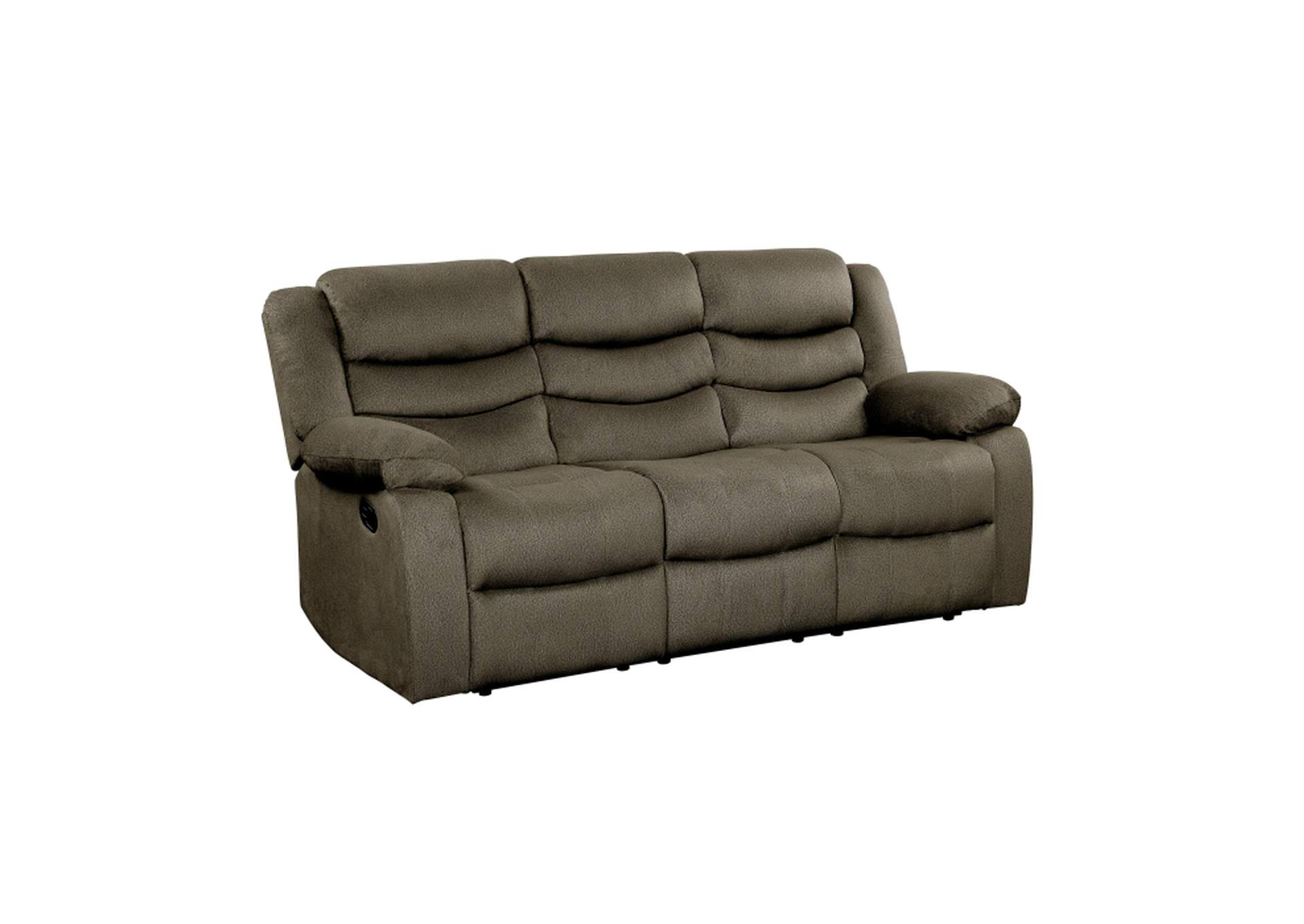 Discus Double Reclining Sofa,Homelegance