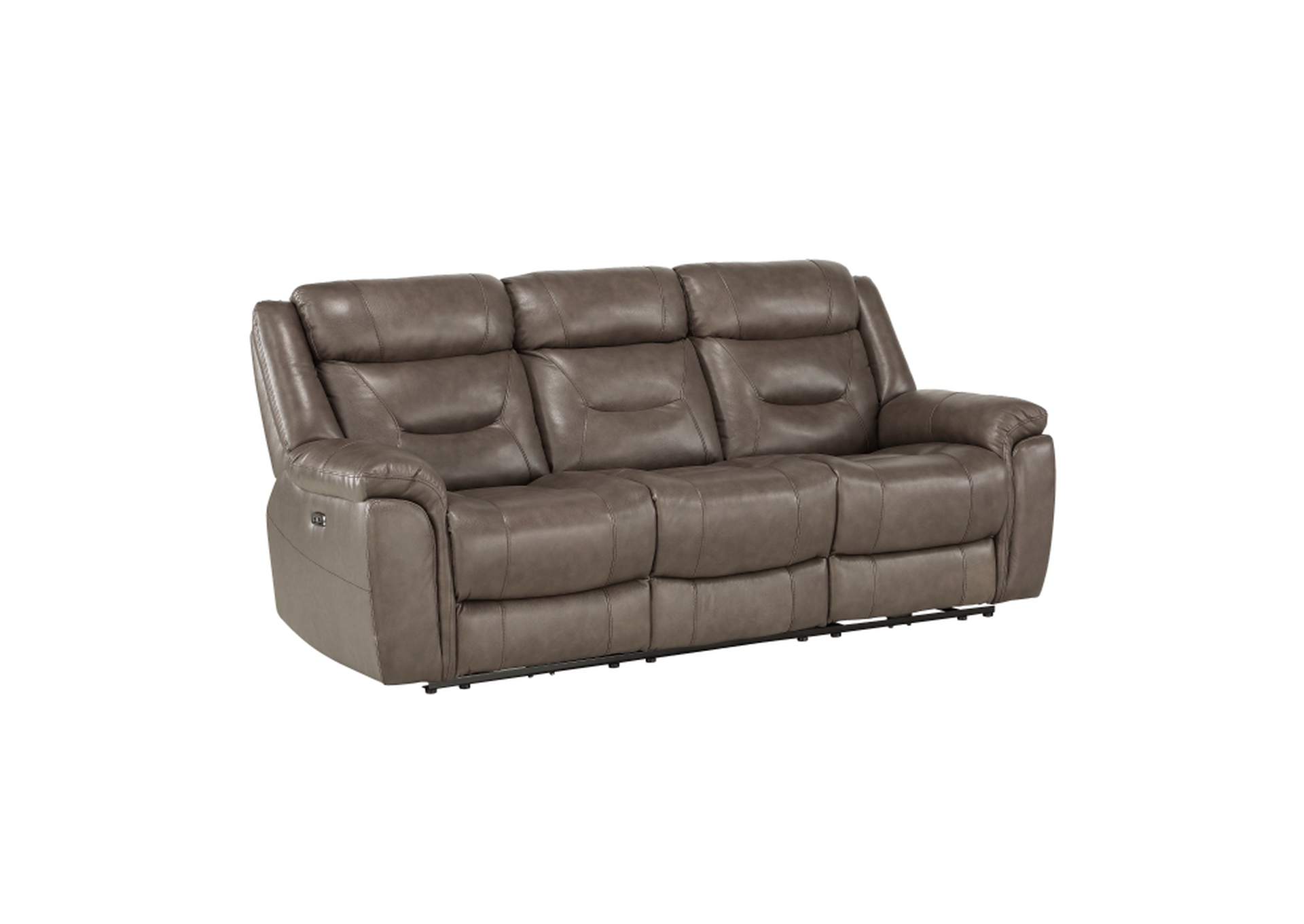 Kennett Power Double Reclining Sofa with Power Headrests and USB Ports,Homelegance