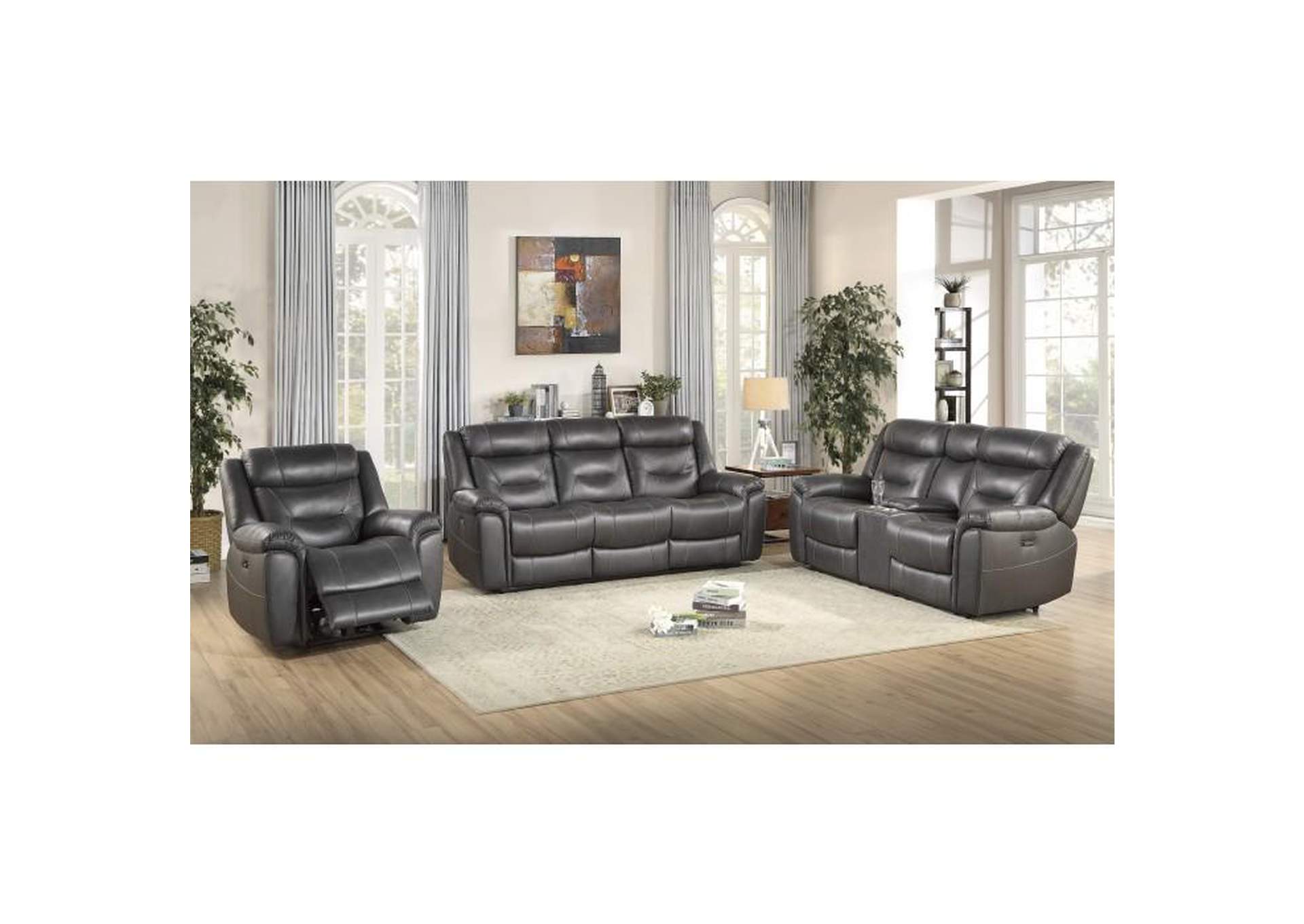 Kennett Power Reclining Chair With Power Headrest And Usb Port,Homelegance