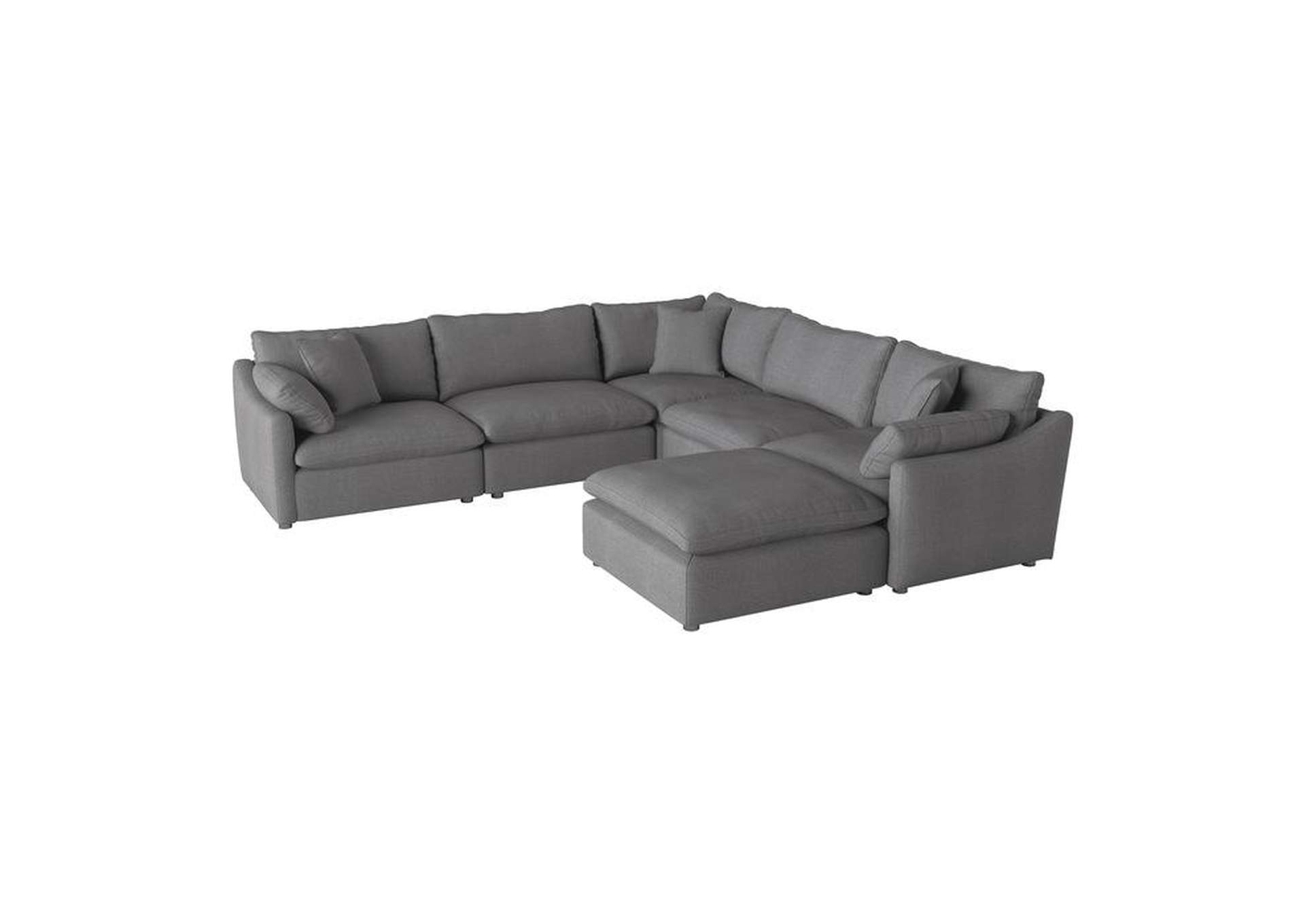 Howerton 6-Piece Modular Sectional With Ottoman,Homelegance