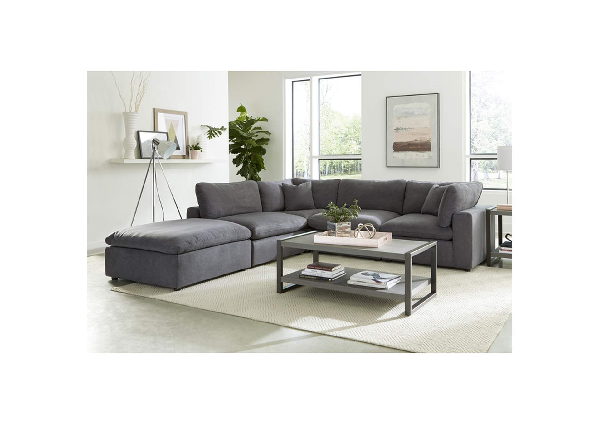 Guthrie Ottoman,Homelegance