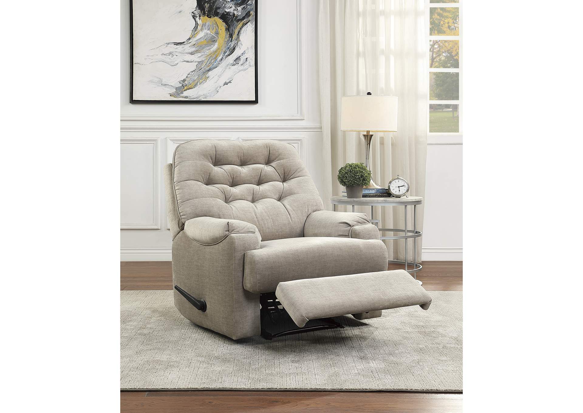Light Brown Reclining Chair,Homelegance