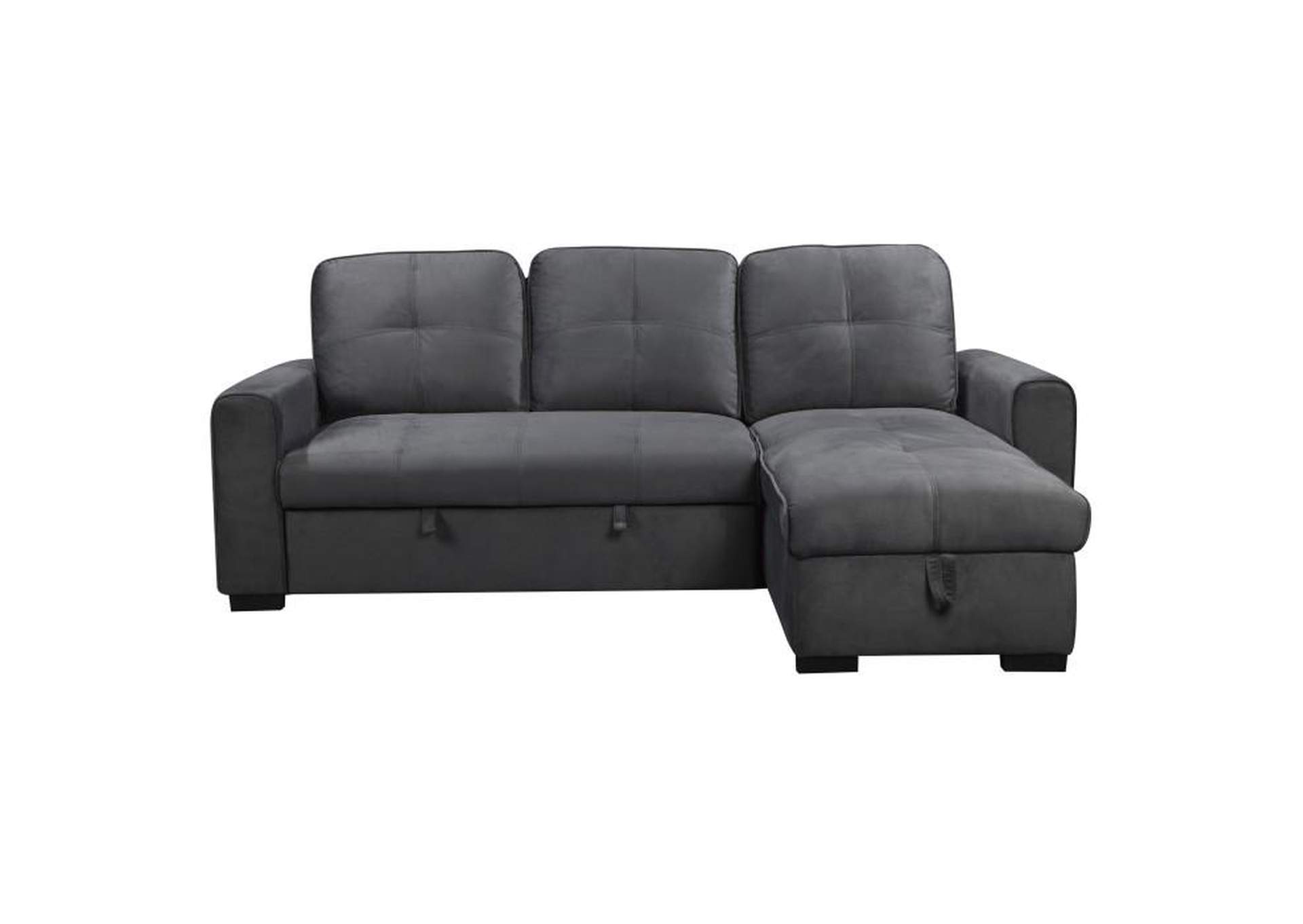 Magnus 2-Piece Sectional With Pull-Out Bed And Right Chaise With Hidden Storage,Homelegance