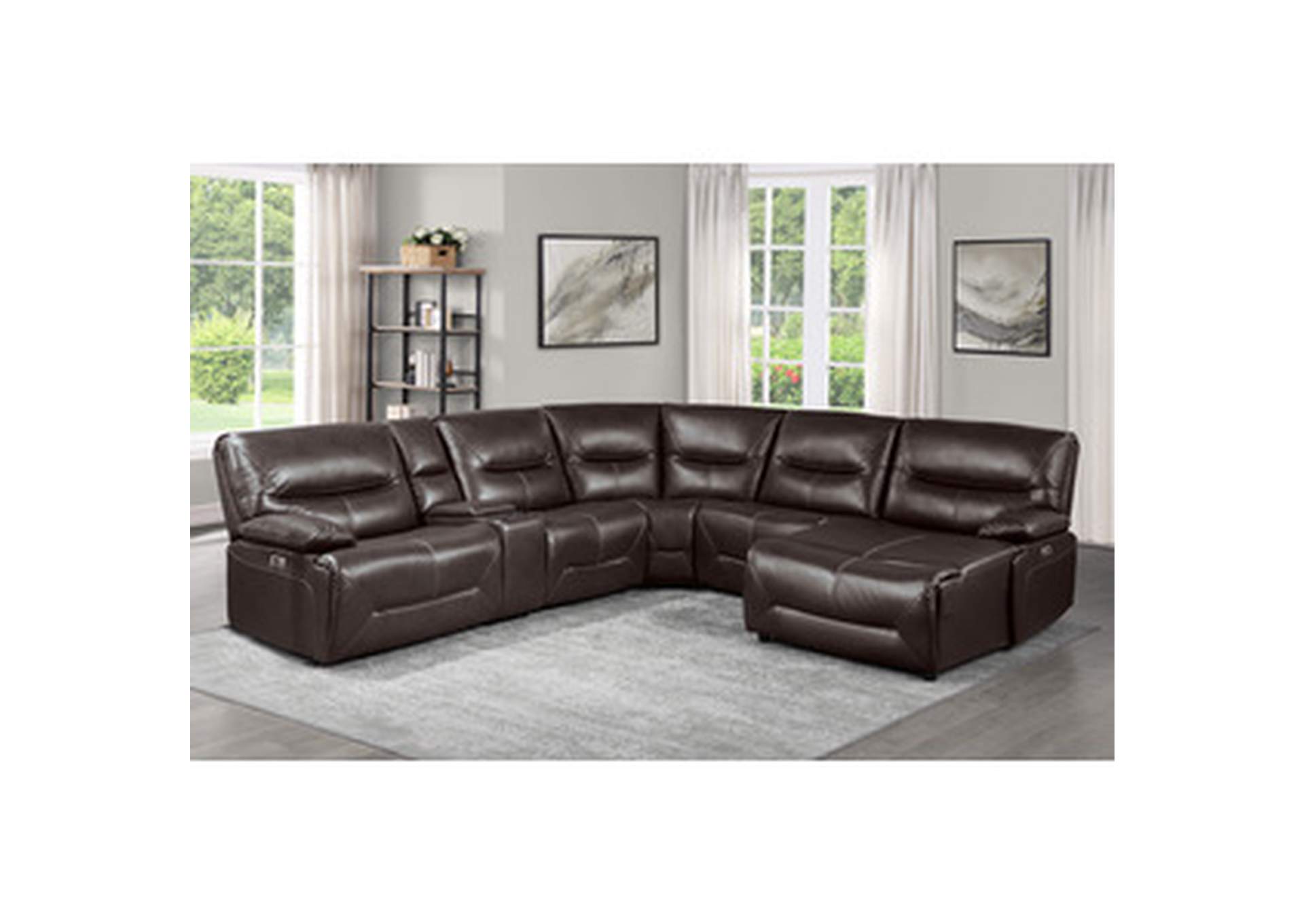 Dyersburg Power Right Side Reclining Chaise With Usb Port,Homelegance