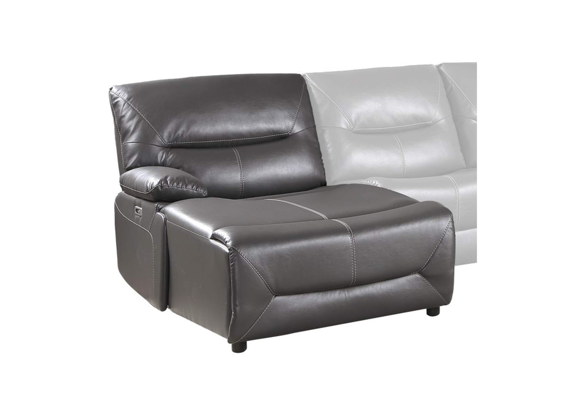 Dyersburg Power Left Side Reclining Chaise With Usb Port,Homelegance