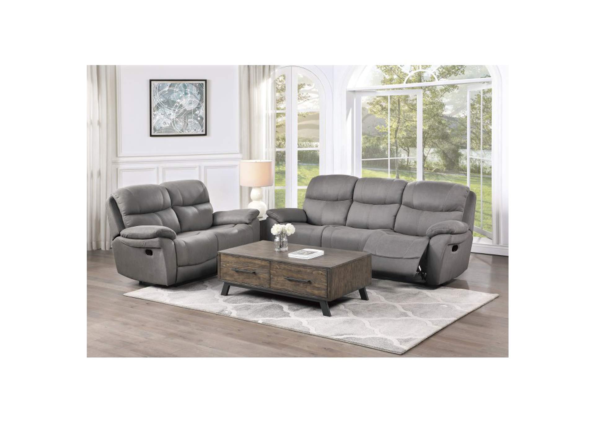 Longvale Double Reclining Love Seat,Homelegance