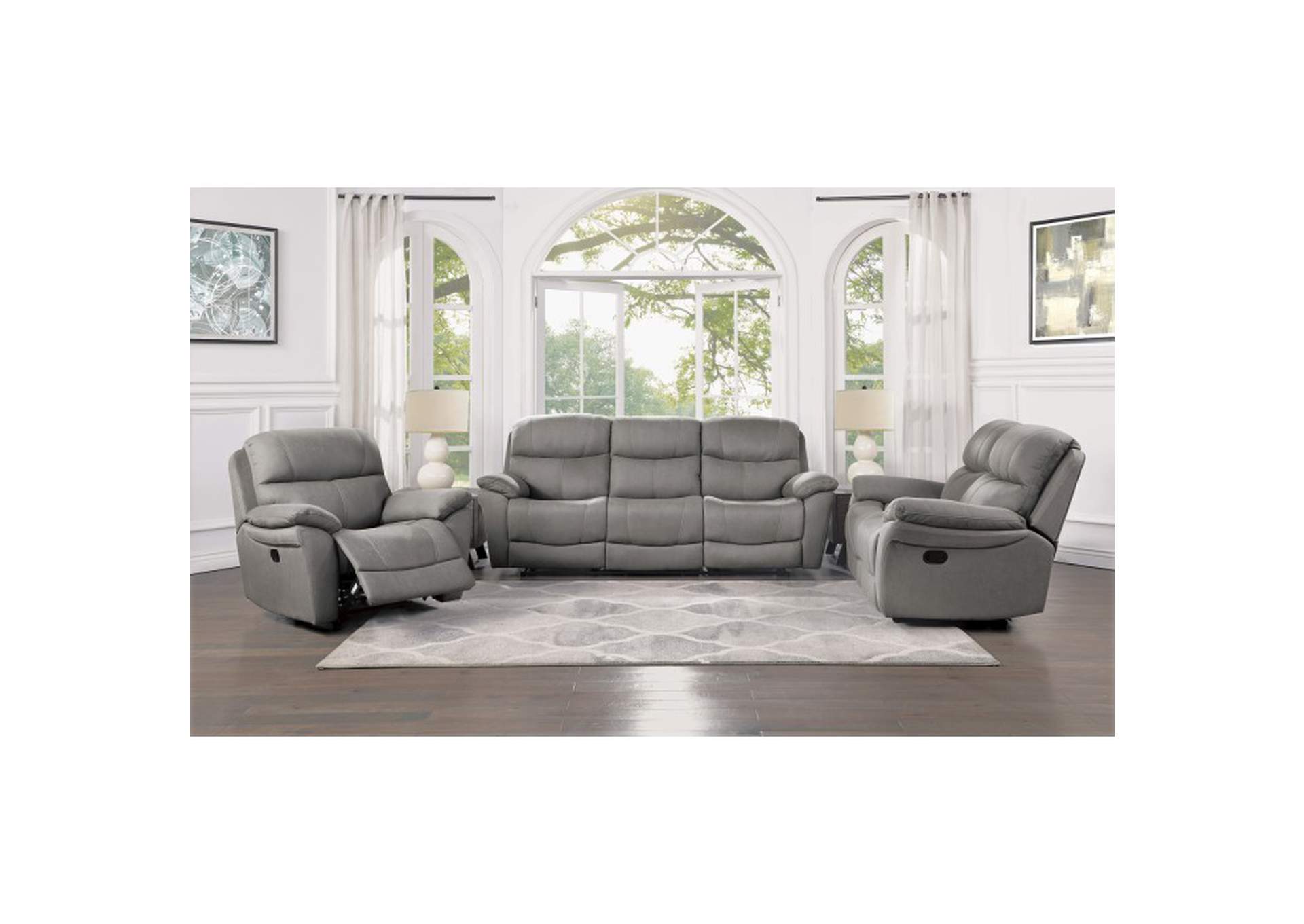 Longvale Double Reclining Sofa,Homelegance