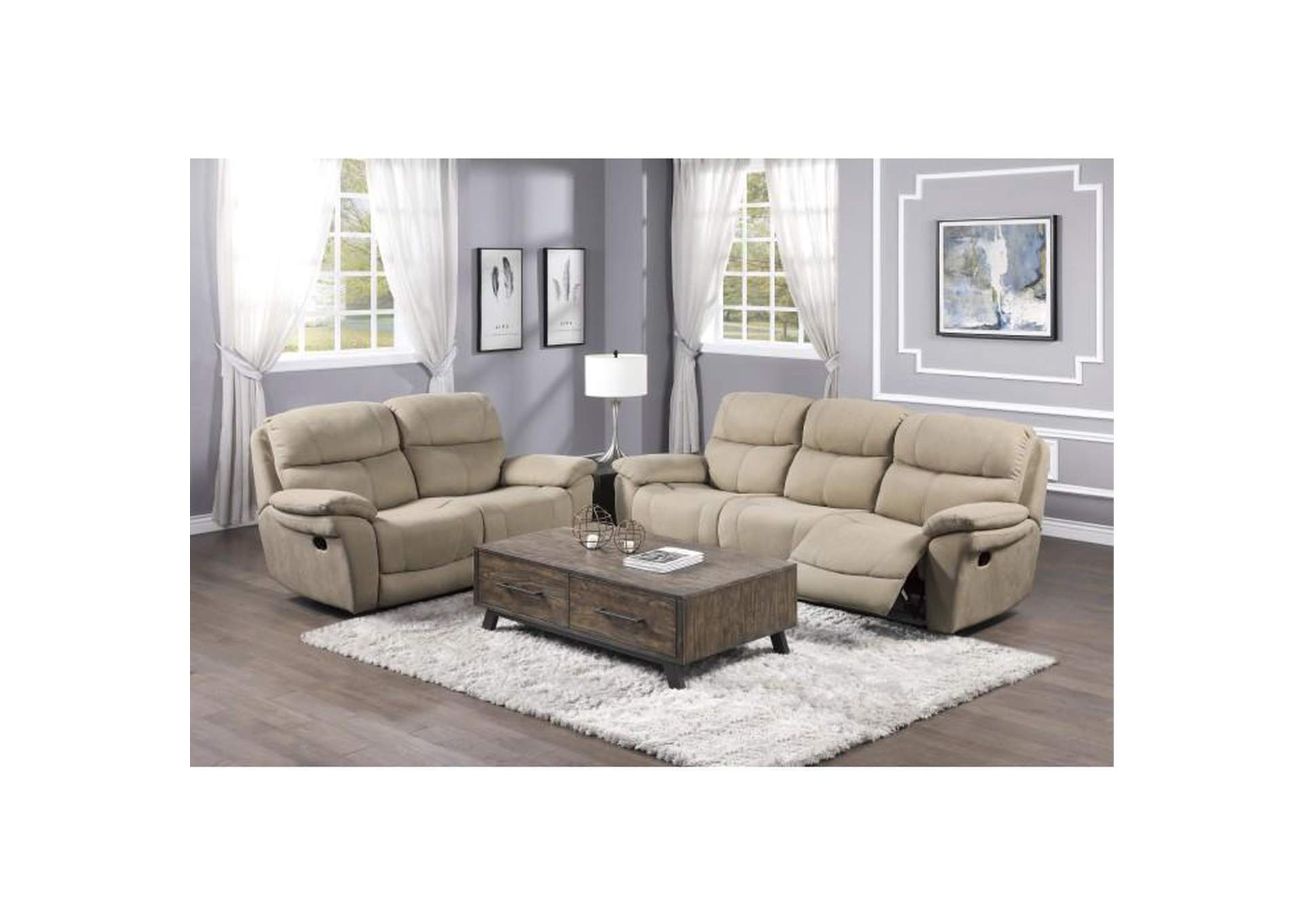 Longvale Double Reclining Love Seat,Homelegance