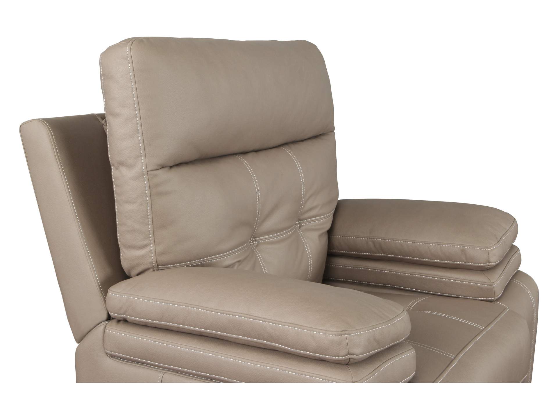 Brown Power Reclining Chair with Power Headrest and USB Port,Homelegance