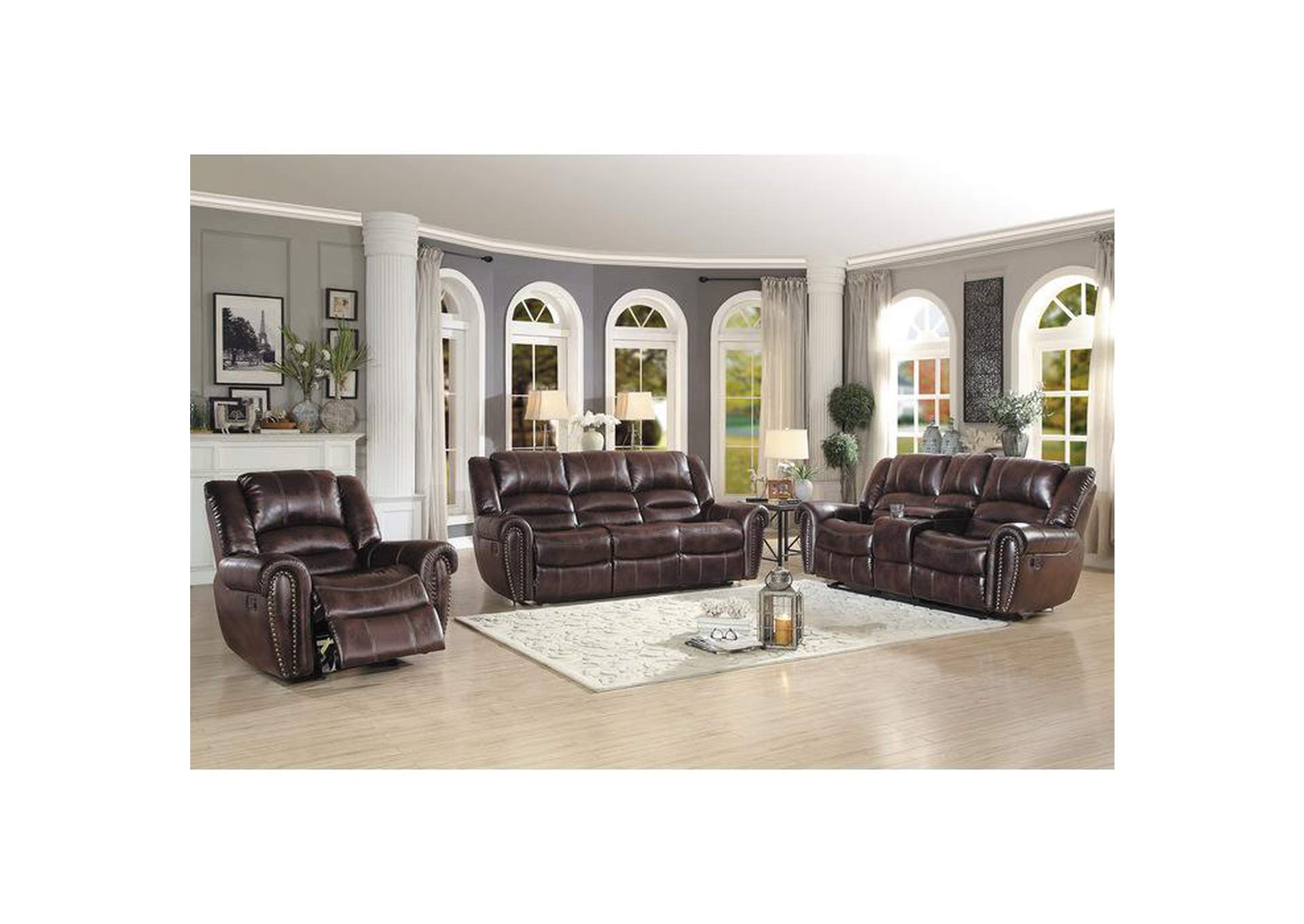 Hill Double Reclining Sofa,Homelegance