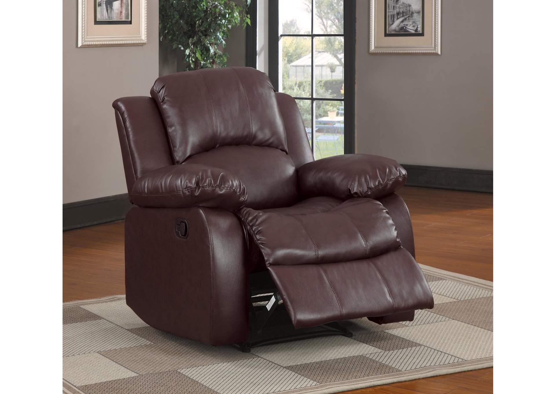 Brown Chair; Reclining;Bonded Match,Homelegance
