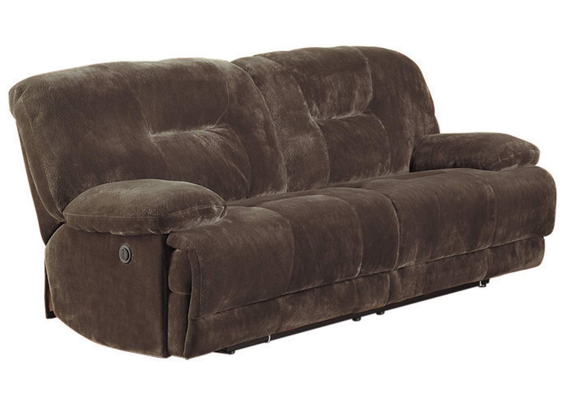 Pwr D.Rclnr Sofa;D.Brw Plush Mc,Homelegance