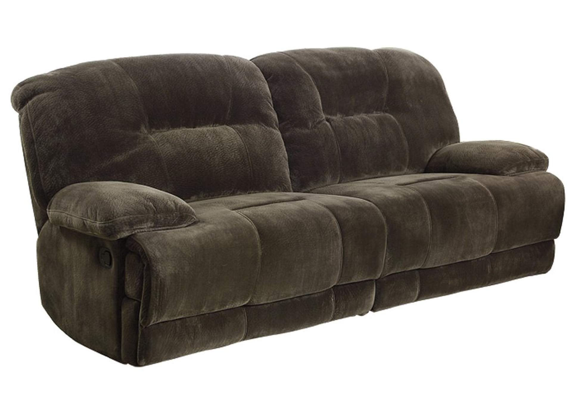Sofa; D. Rclnr; D.Brw Plush Mcf,Homelegance
