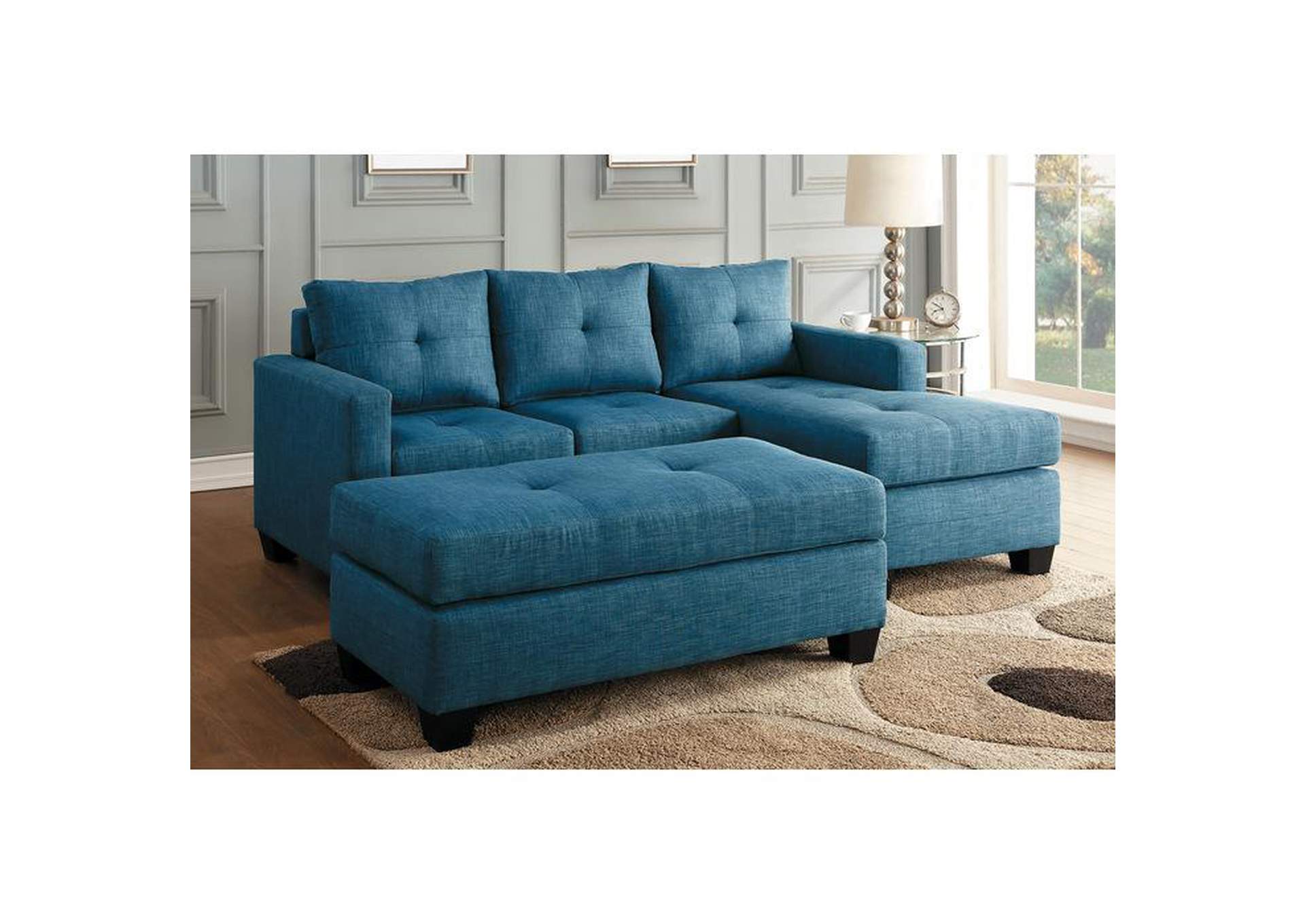Phelps Ottoman,Homelegance