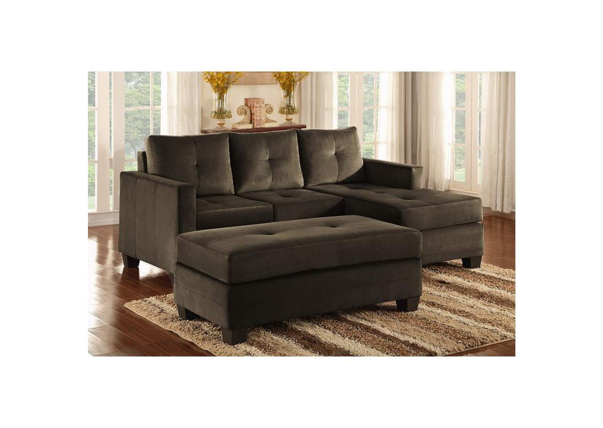 Phelps Ottoman,Homelegance