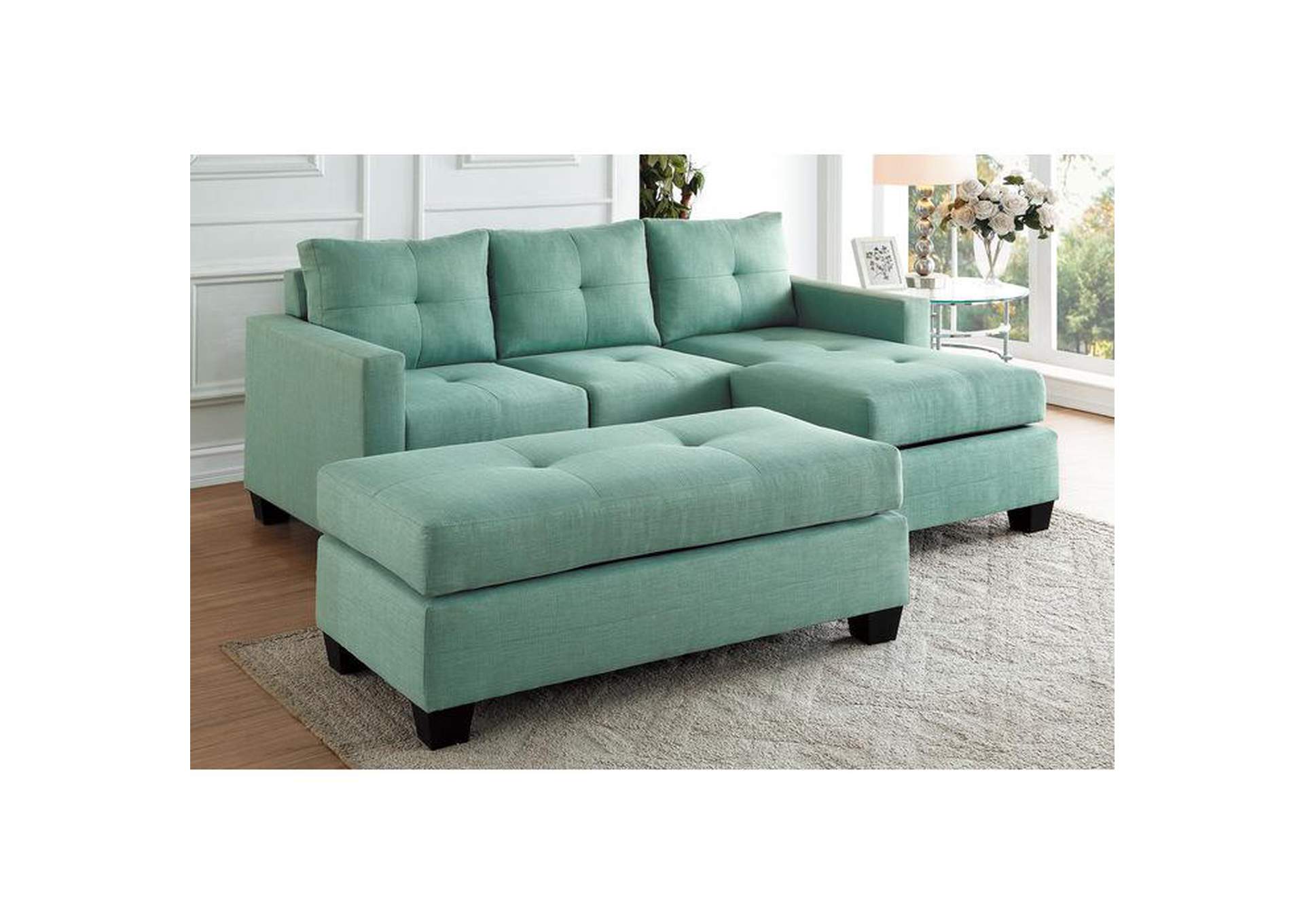 Phelps Ottoman,Homelegance