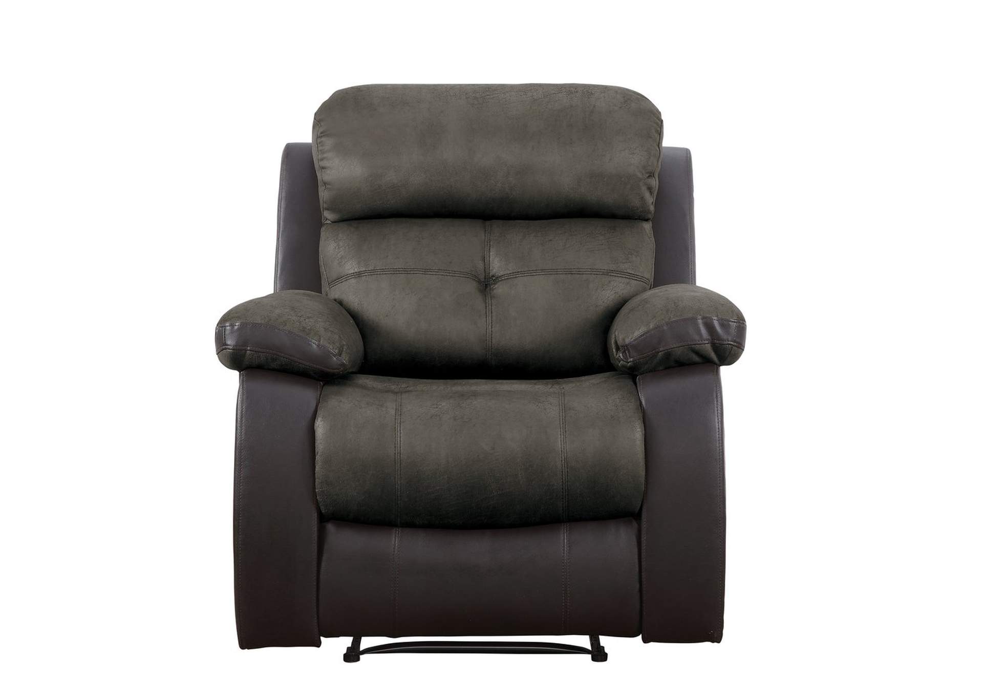 Brown Reclining Chair 100%Polyester &P/U,Homelegance
