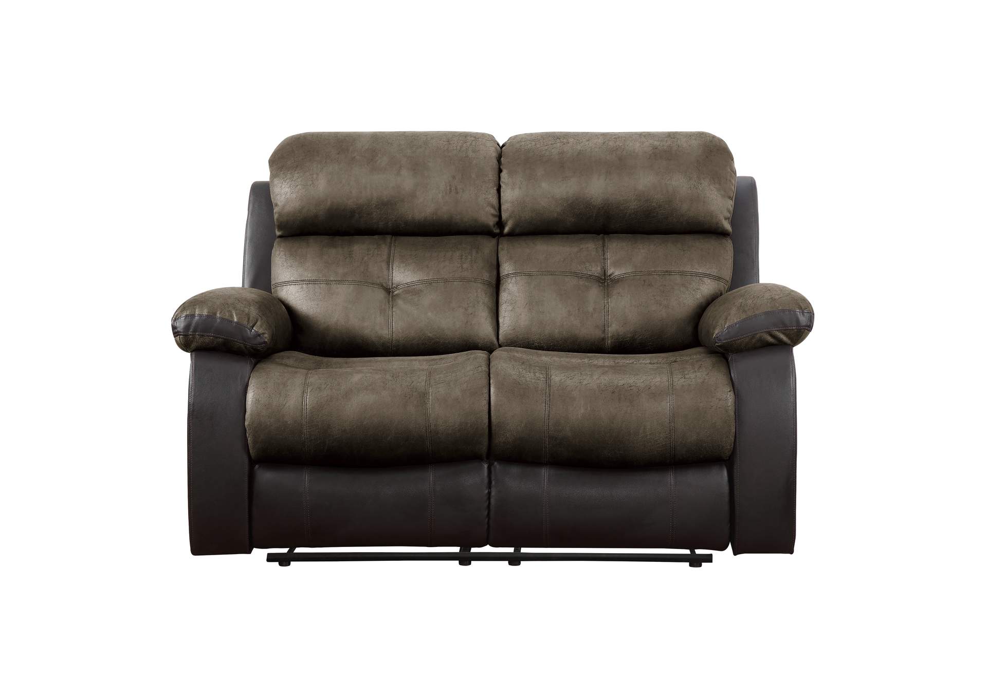 Brown Double Reclining Love Seat,Homelegance