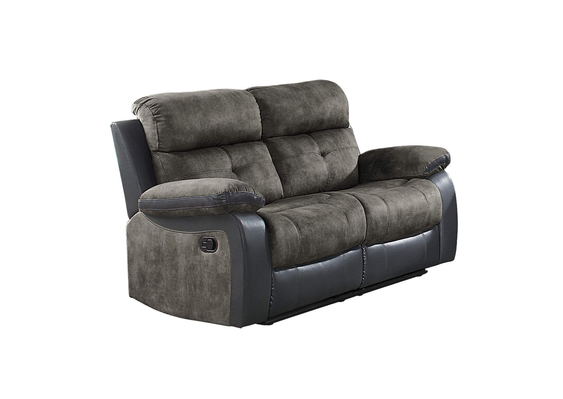Gray Double Reclining Love Seat,Homelegance