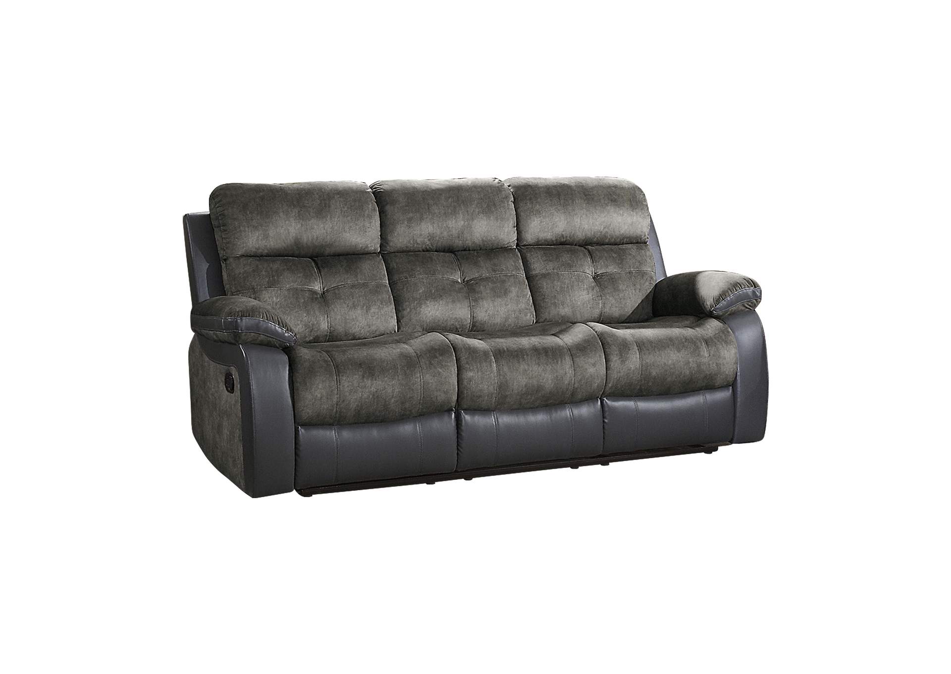 Gray Double Reclining Sofa,Homelegance