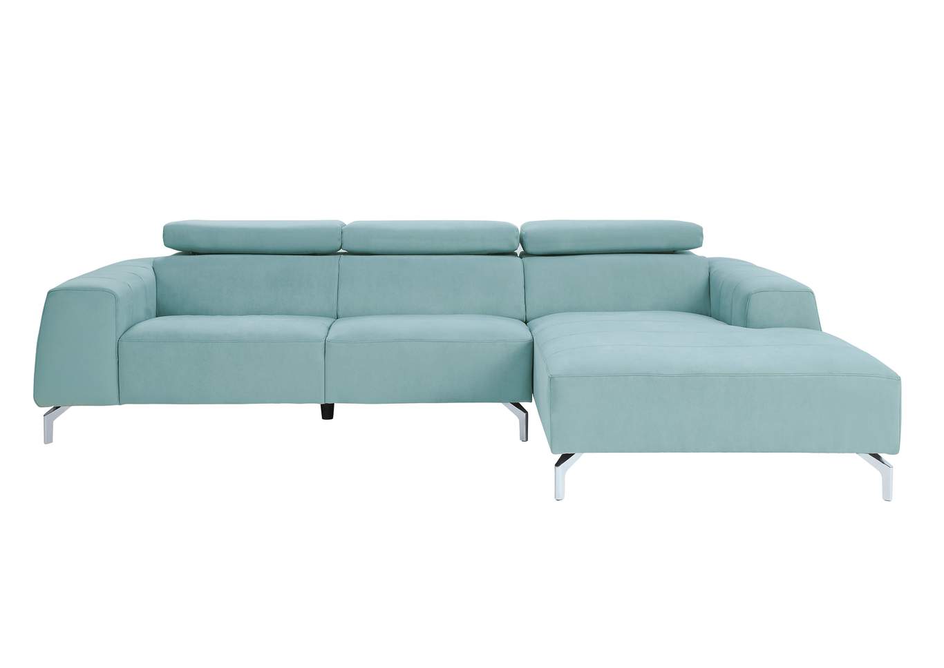 Teal 2-Piece Sectional with Right Chaise,Homelegance