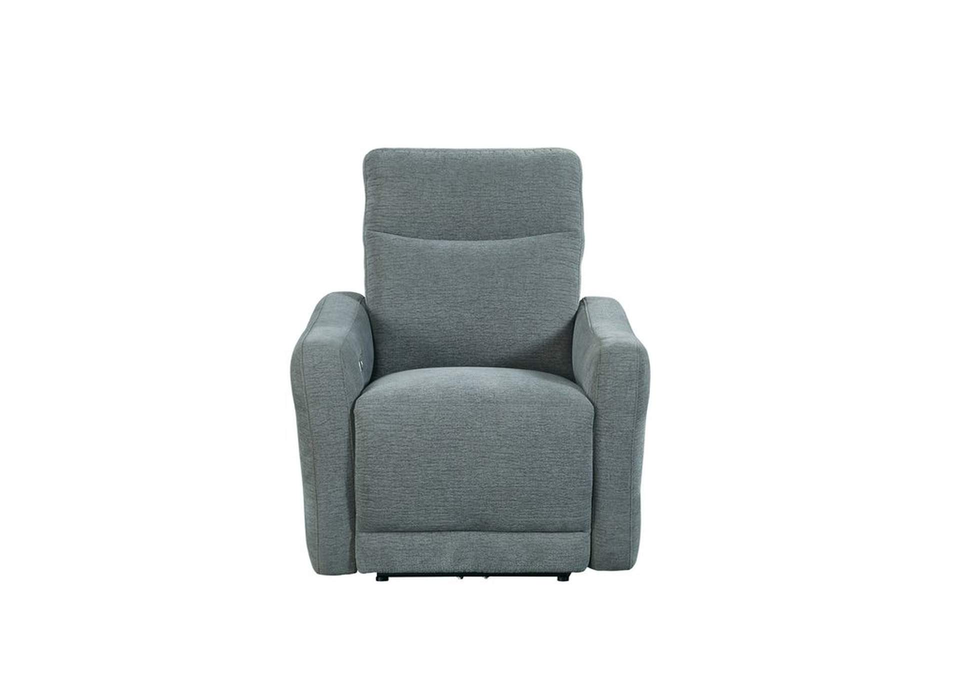 Power Lay Flat Reclining Chair,Dove Fabr,Homelegance