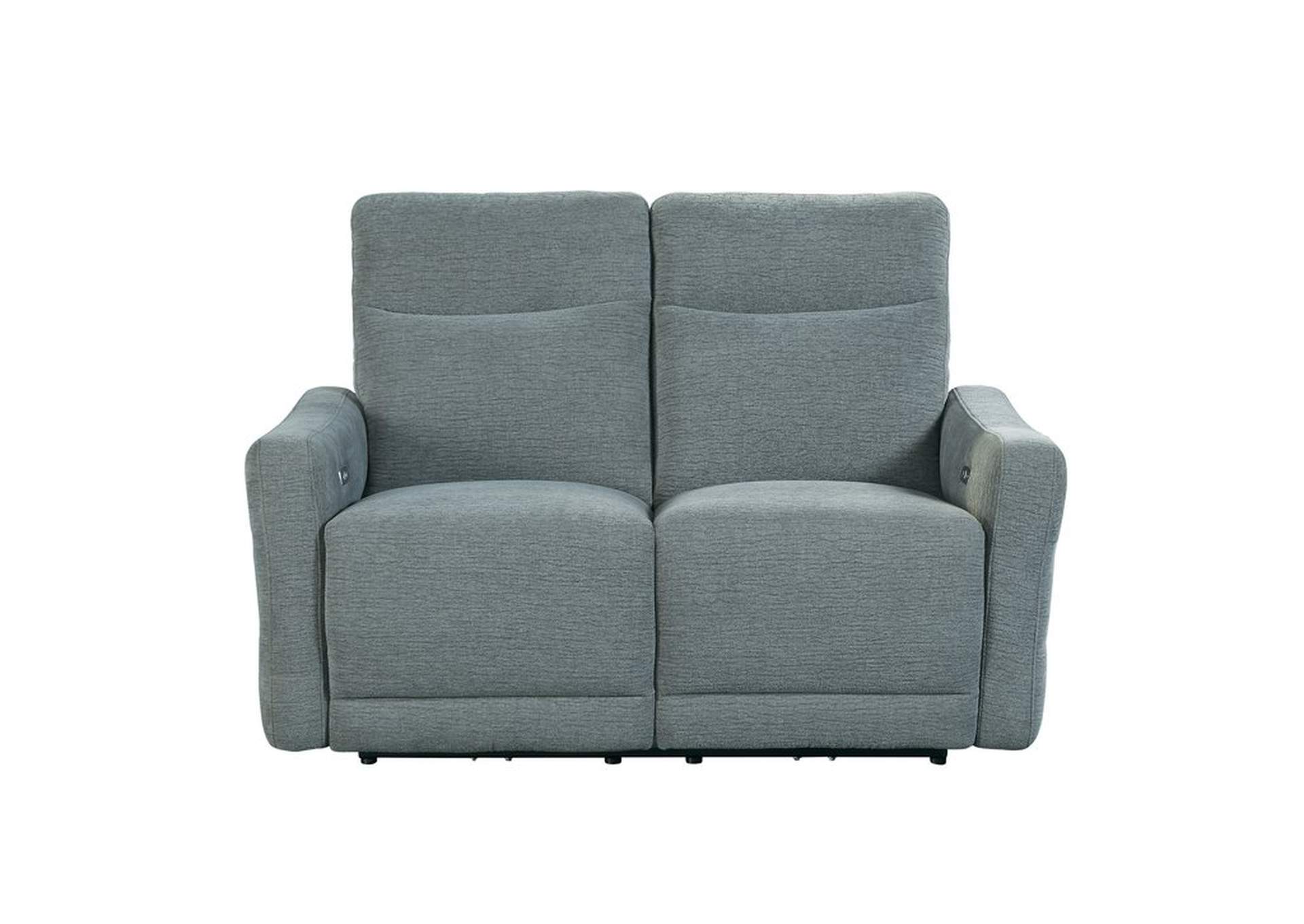 Power D. Lay Flat Reclining Love Seat,Homelegance