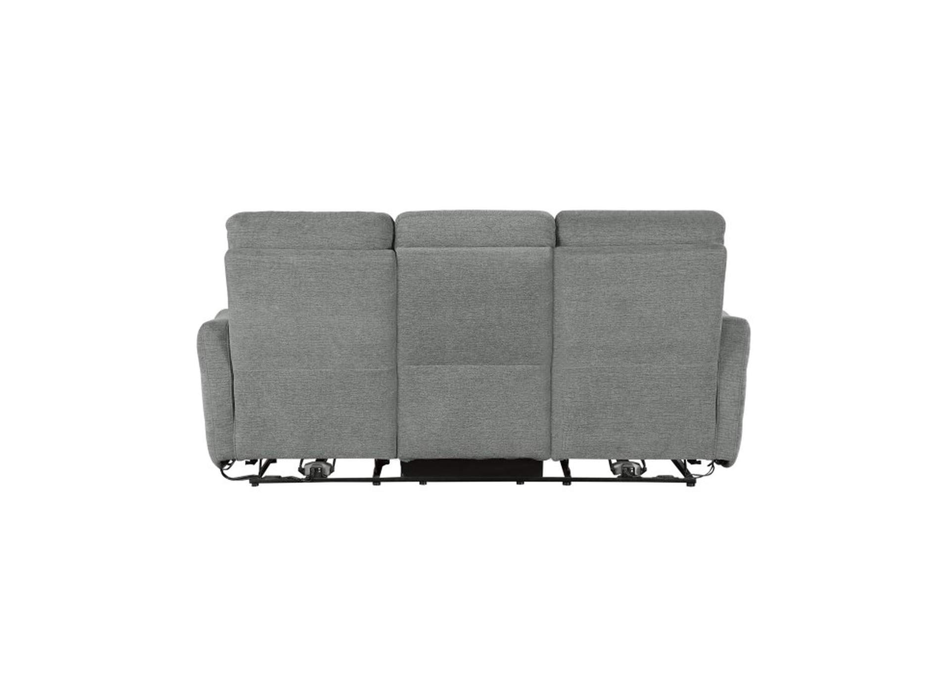 Edition Power Double Lay Flat Reclining Sofa with Power Headrests and USB Ports,Homelegance