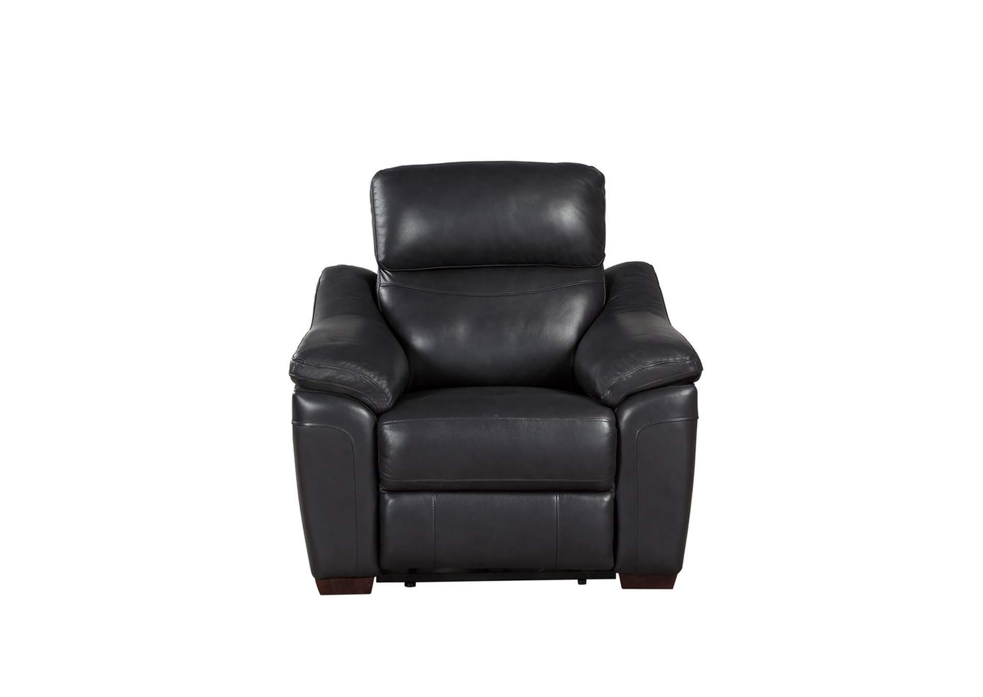 Dark Grey Power Reclining Chair W/Usb,Homelegance