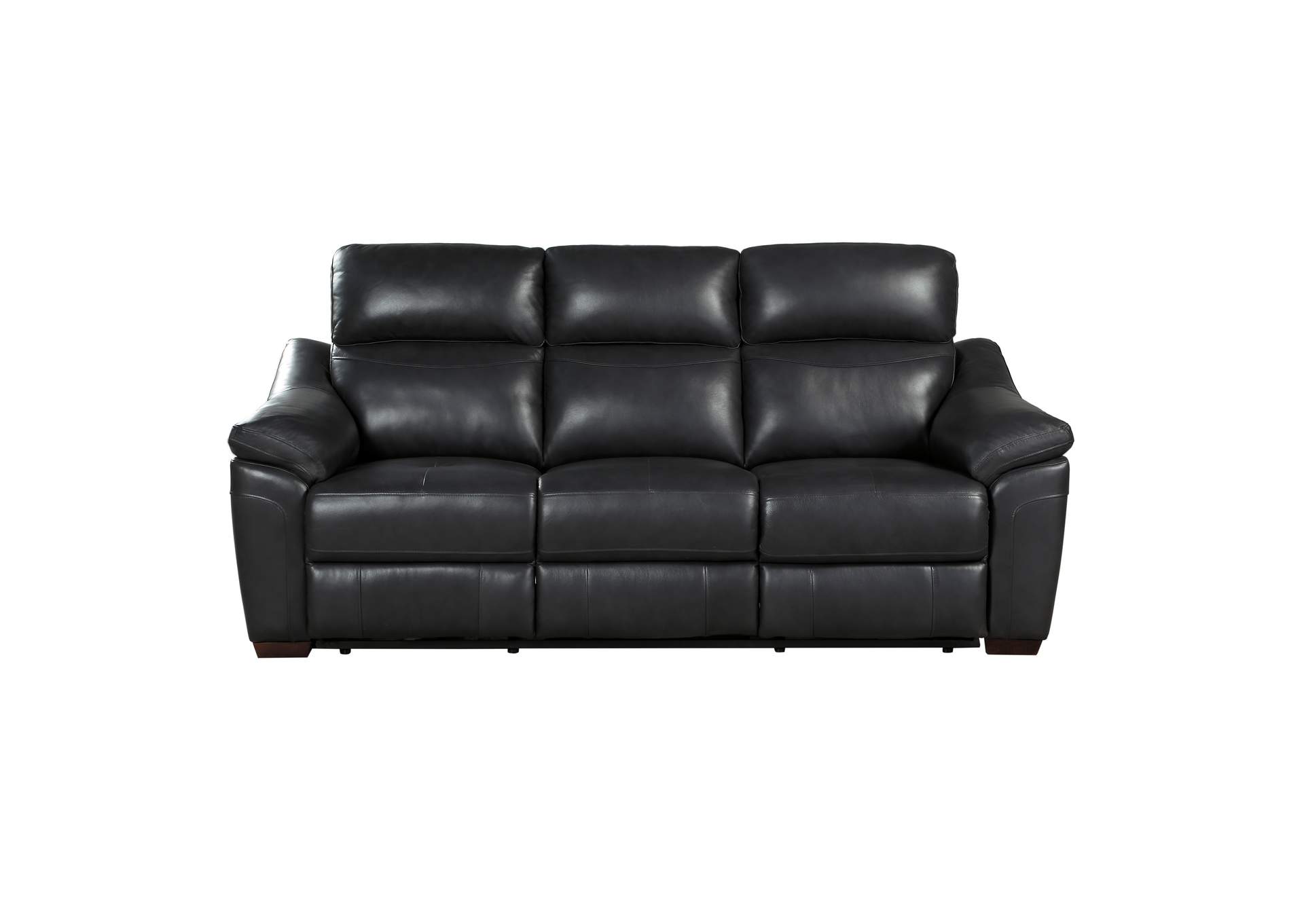 Gray Power Double Reclining Sofa with USB Ports,Homelegance