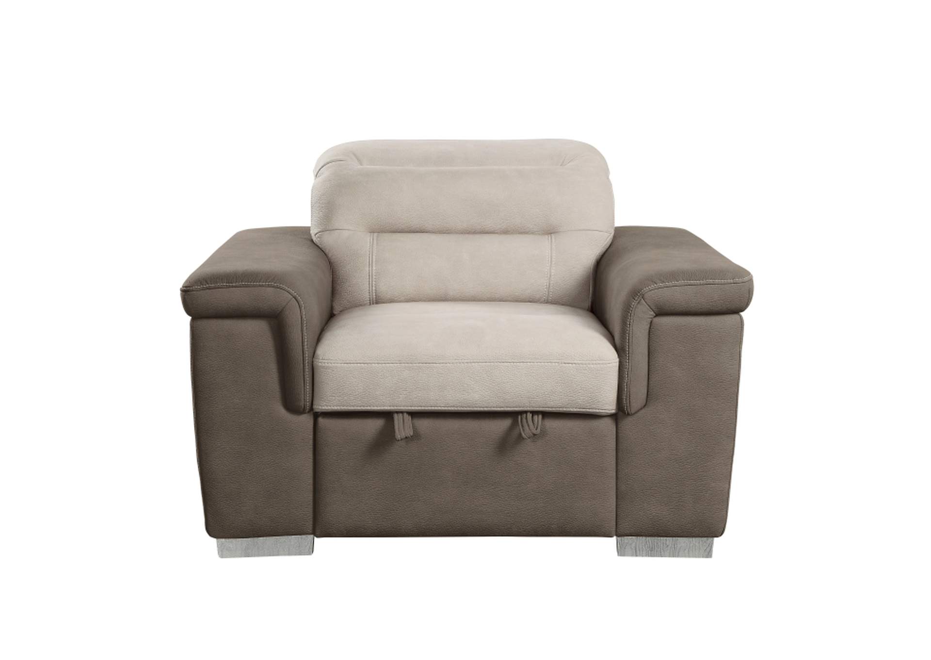 Alfio Chair with Pull-out Ottoman,Homelegance