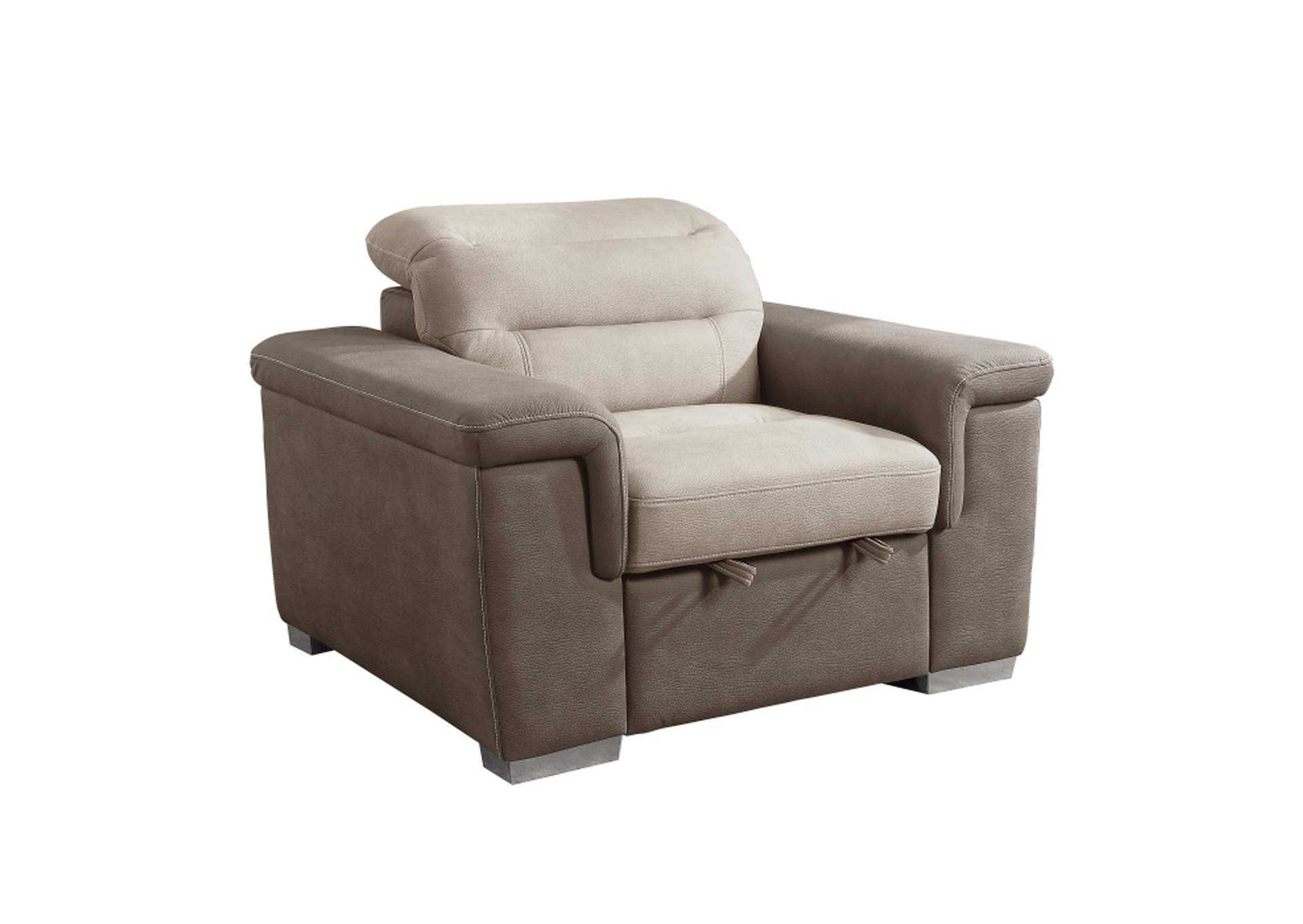 Alfio Chair with Pull-out Ottoman,Homelegance