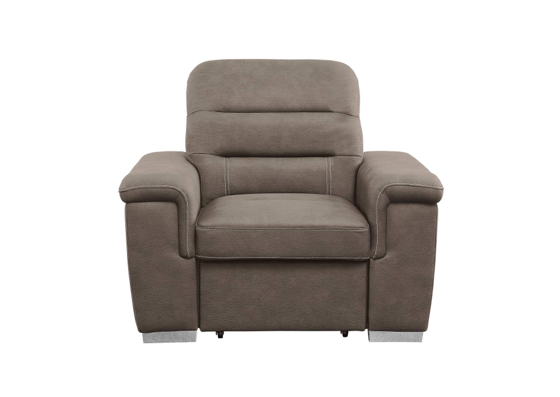 Alfio Chair with Pull-out Ottoman,Homelegance