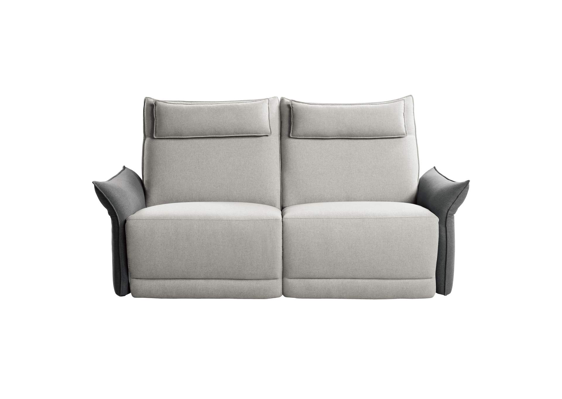 2-Tone Power Double Reclining Love Seat with Power Headrests,Homelegance