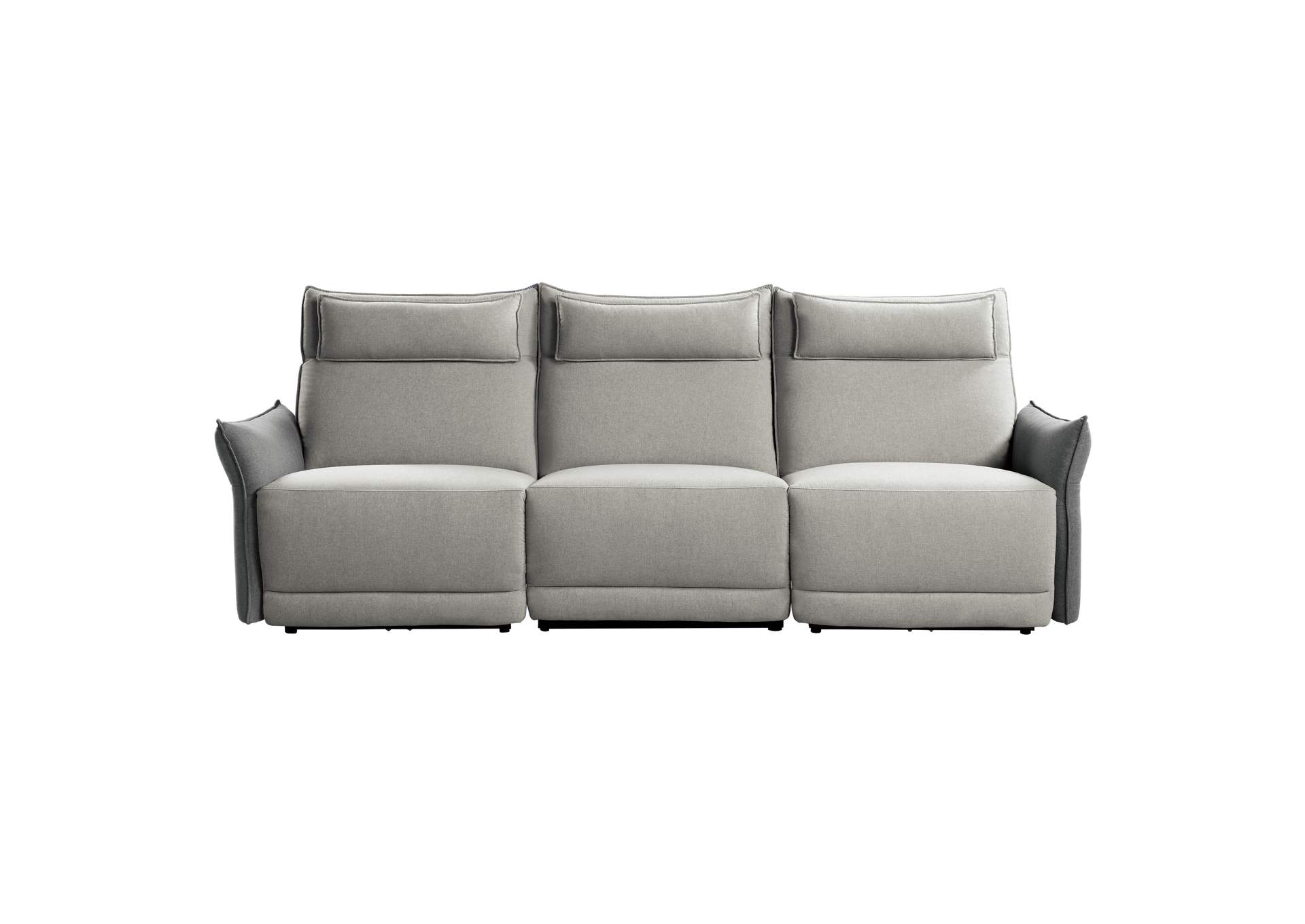 2-Tone Power Double Reclining Sofa with Power Headrests,Homelegance