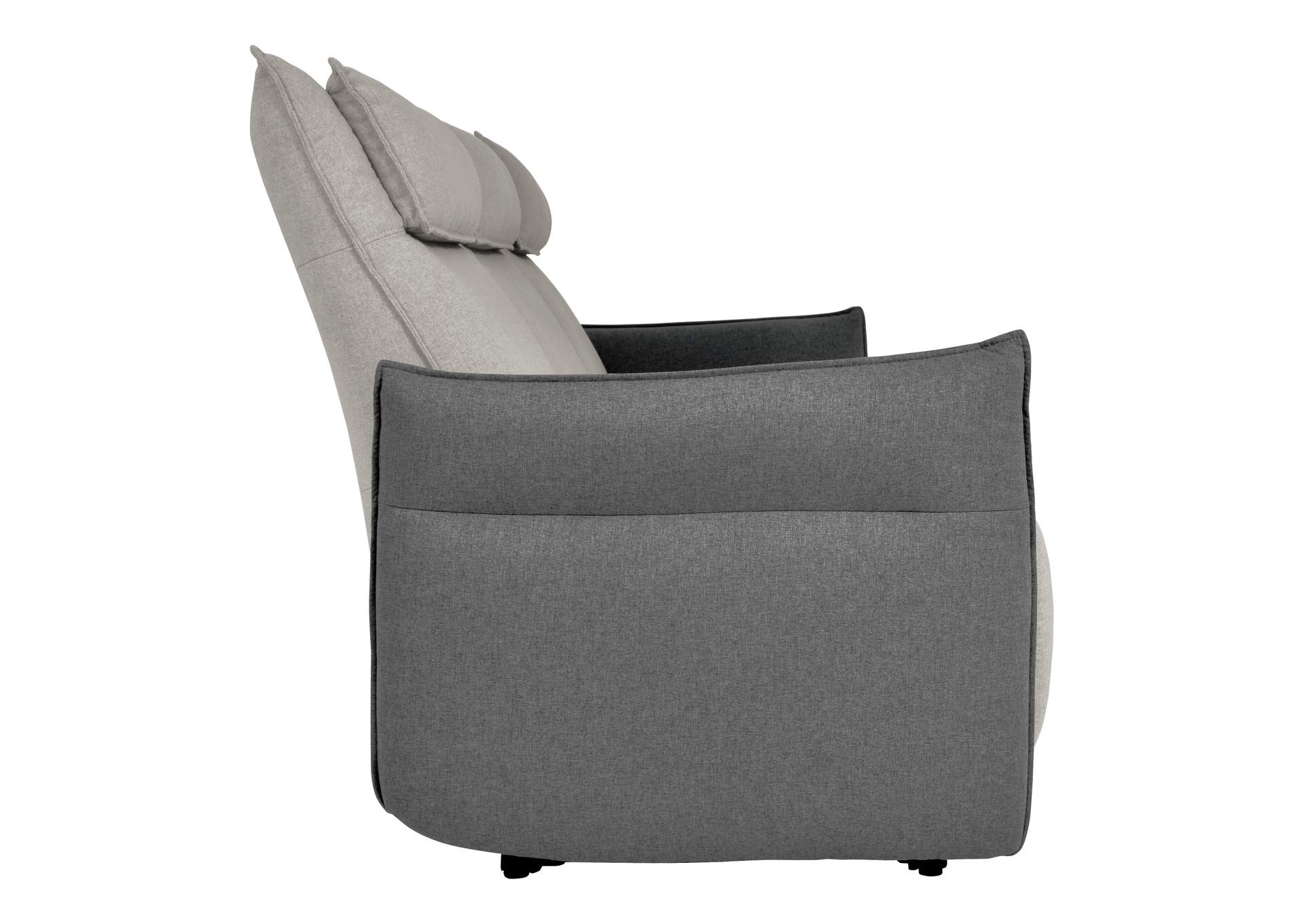 2-Tone Power Double Reclining Sofa with Power Headrests,Homelegance
