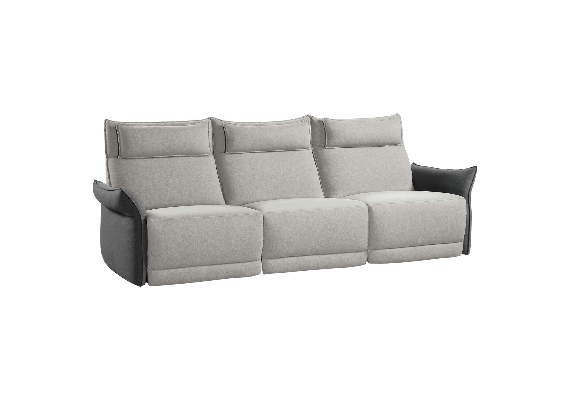 2-Tone Power Double Reclining Sofa with Power Headrests,Homelegance