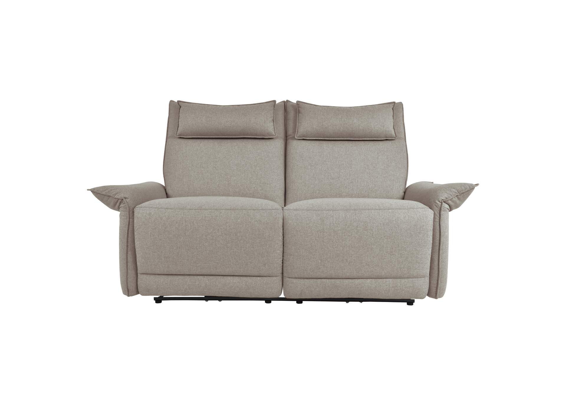 Taupe Power Double Reclining Love Seat with Power Headrests,Homelegance