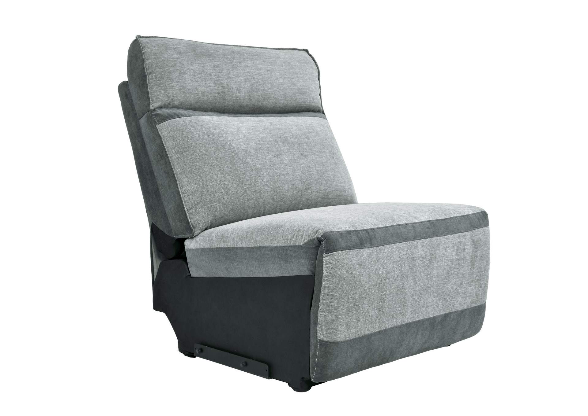 Gray 5-Piece Modular Power Reclining Sectional with Power Headrest and Right Chaise,Homelegance