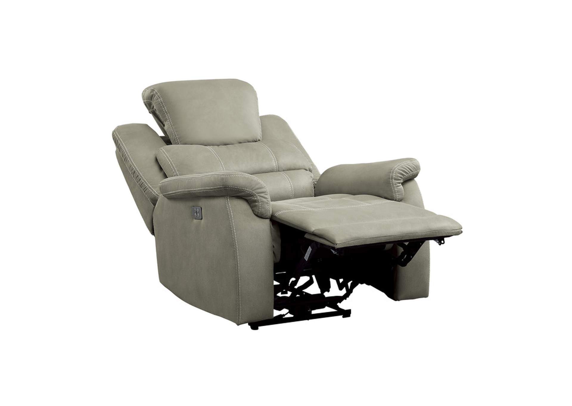 Shola Power Reclining Chair with Power Headrest and USB Port,Homelegance