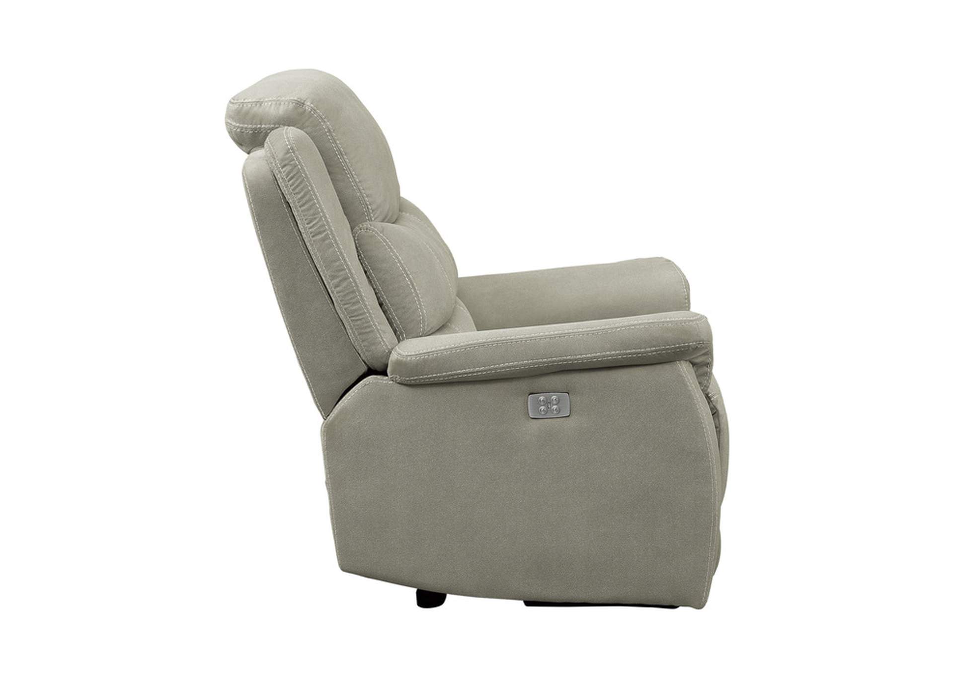 Shola Power Reclining Chair with Power Headrest and USB Port,Homelegance