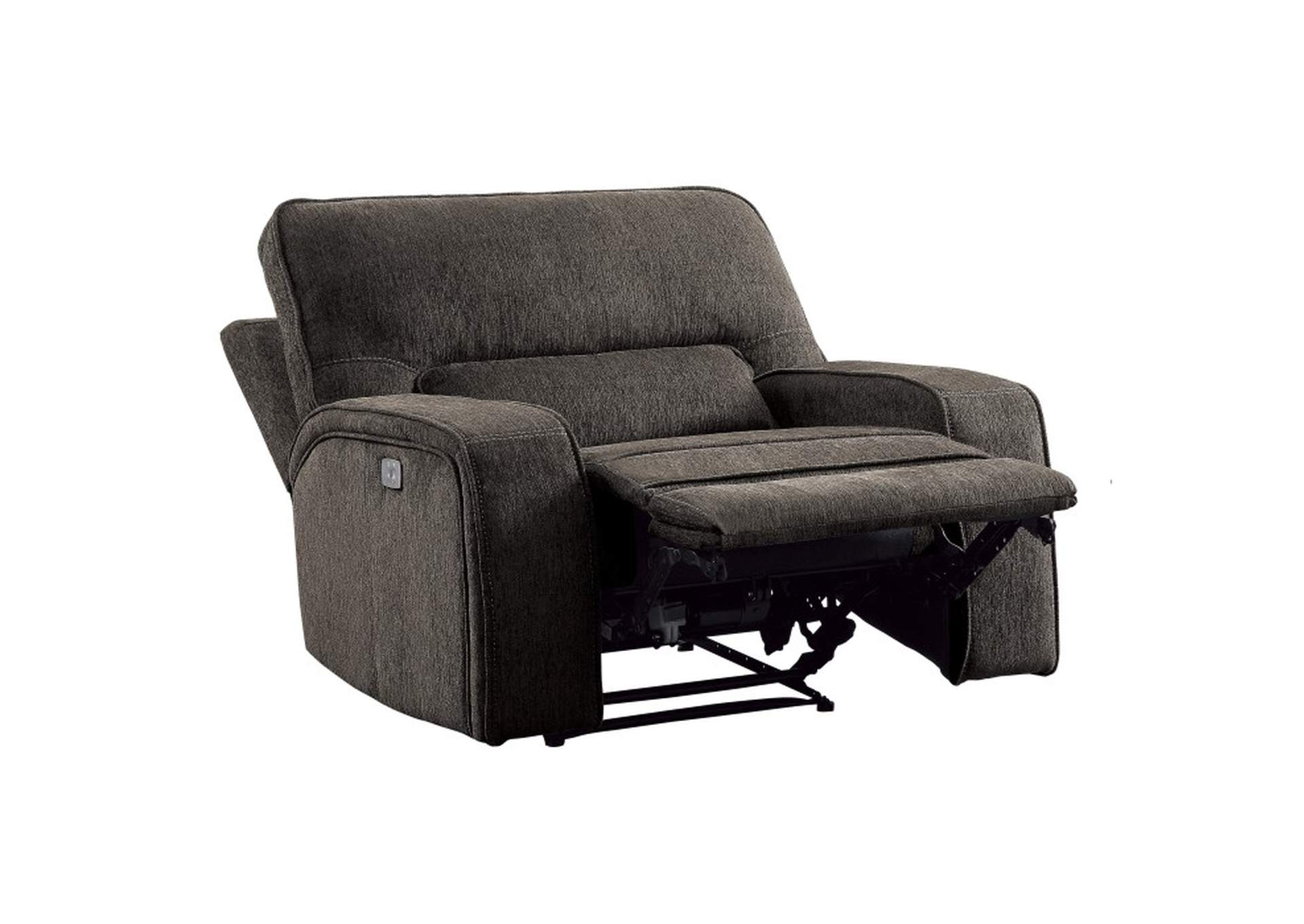 Borneo Power Reclining Chair with Power Headrest and USB Port,Homelegance
