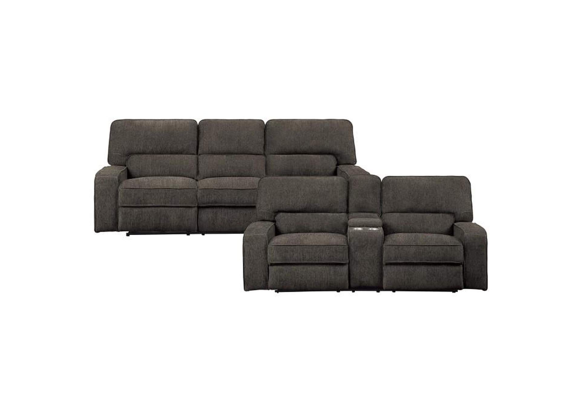 Borneo 2 Piece Power Sofa Set,Homelegance
