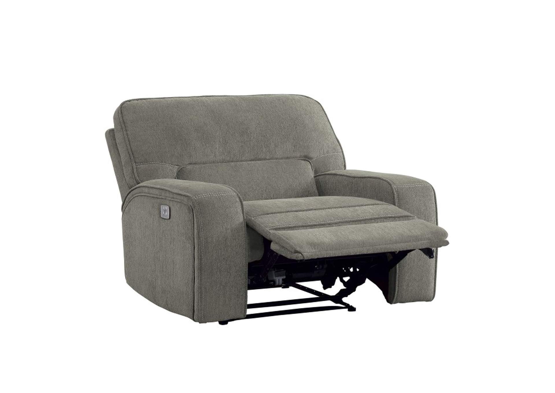 Borneo Power Reclining Chair with Power Headrest and USB Port,Homelegance