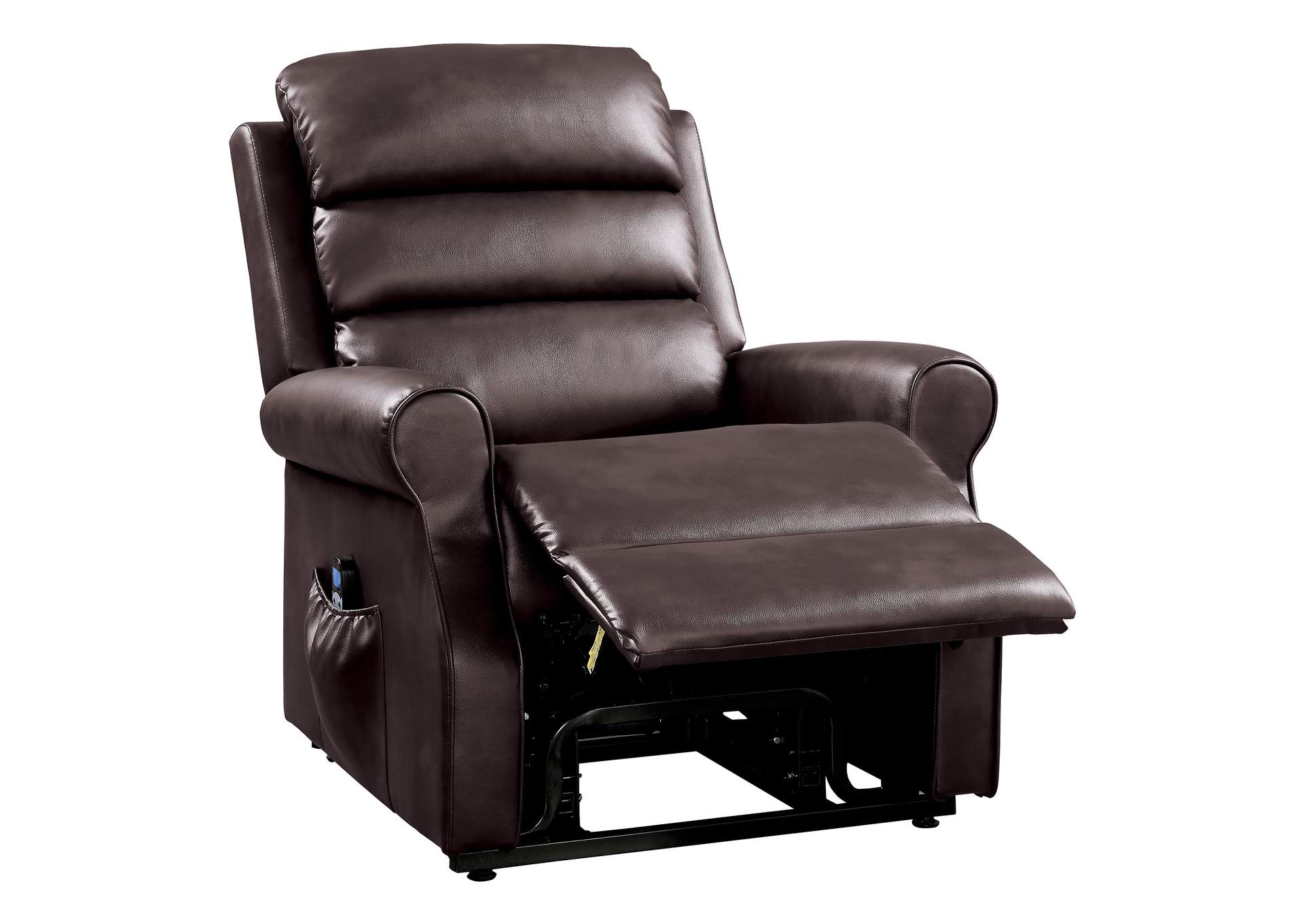 Brown Power Lift Chair with Massage and Heat,Homelegance