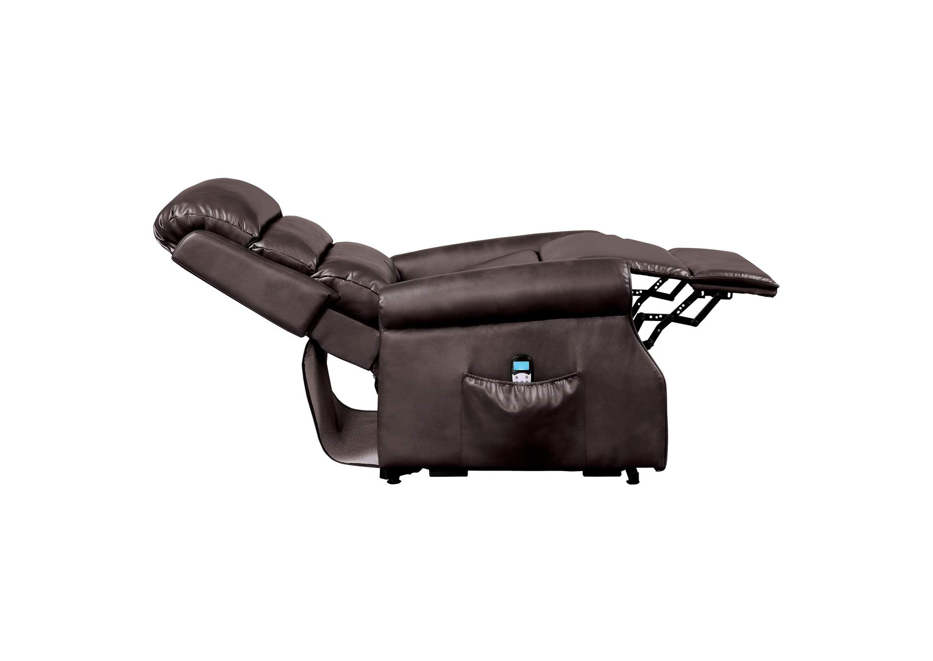 Brown Power Lift Chair with Massage and Heat,Homelegance