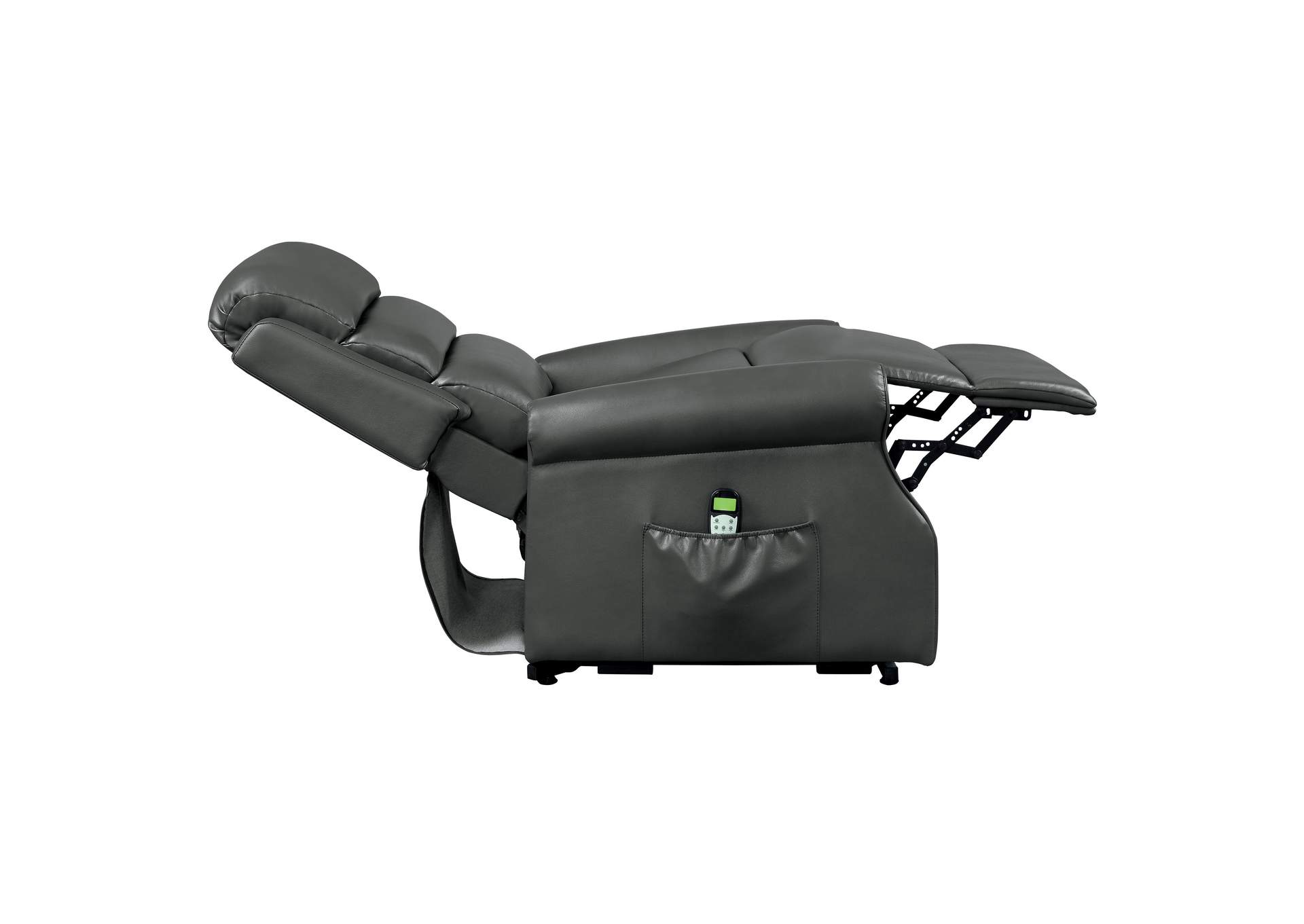 Gray Power Lift Chair with Massage and Heat,Homelegance