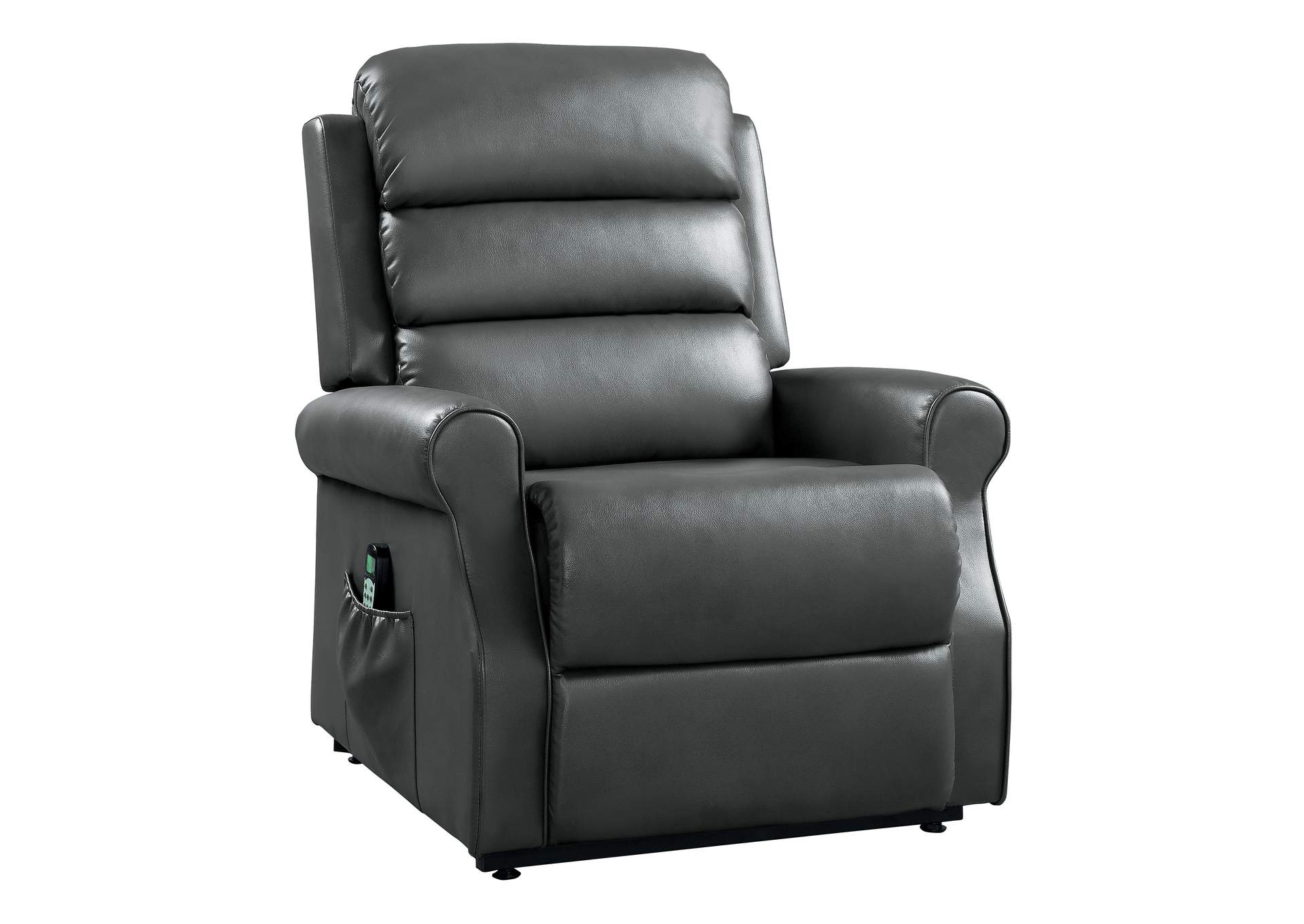 Gray Power Lift Chair with Massage and Heat,Homelegance