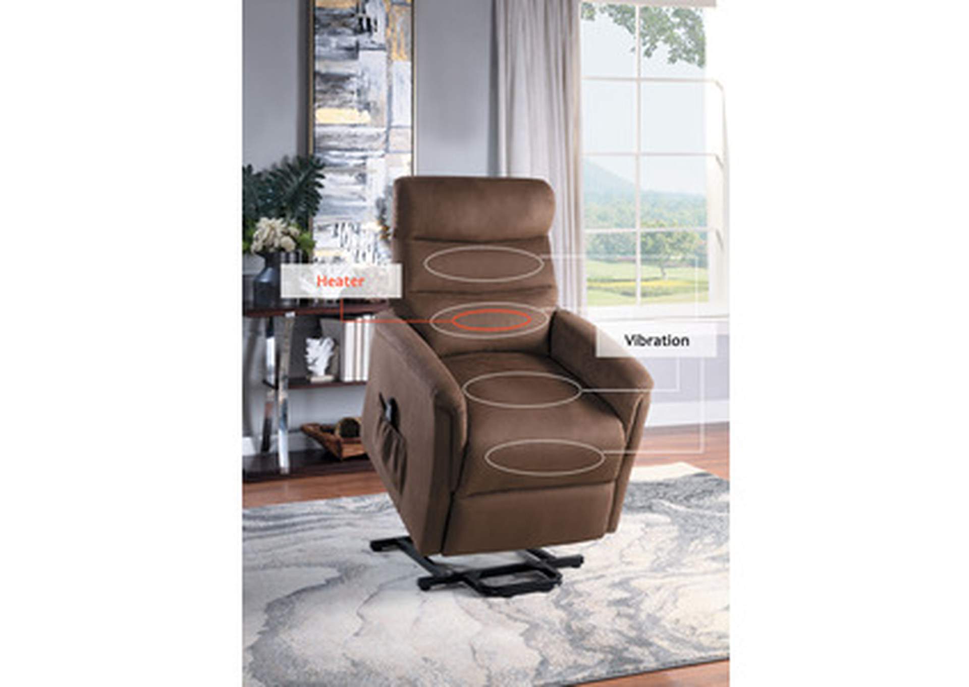 Miralina Power Lift Chair With Massage And Heat,Homelegance